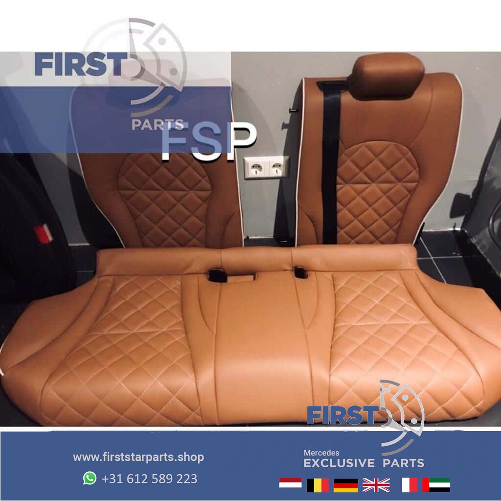 W205 C43 C63 AMG Edition Interieur Mercedes C Clase 2014-2019 bruin leer 43 63 AMG stoelen + achterbank + deurpanelen completo nuevostaat chairs and bench usado en Menorca foto 4