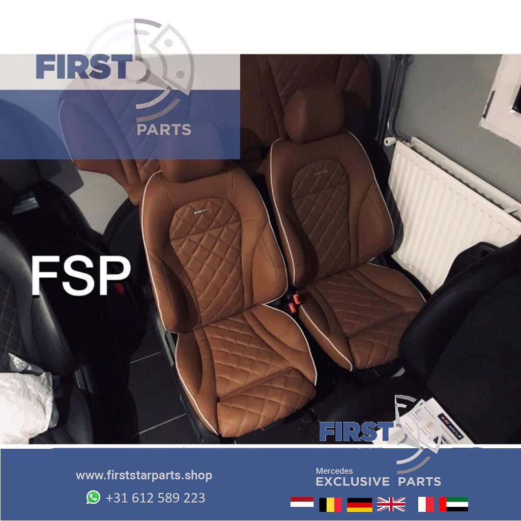 W205 C43 C63 AMG Edition Interieur Mercedes C Clase 2014-2019 bruin leer 43 63 AMG stoelen + achterbank + deurpanelen completo nuevostaat chairs and bench usado en Menorca foto 7
