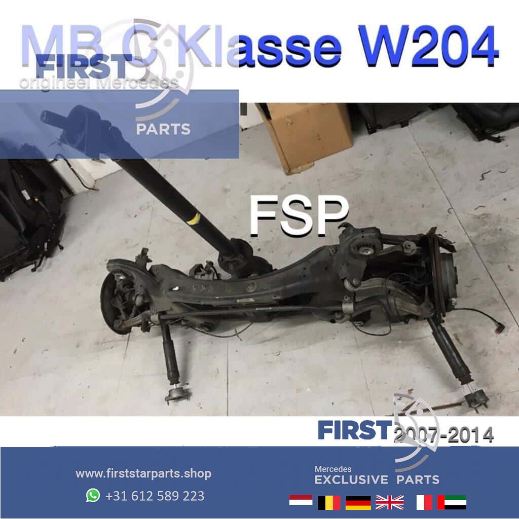 W204 complete achteras Mercedes C Clase 2007-2014 achter as completo C204 achterbrug subframe rear axle usado en Menorca