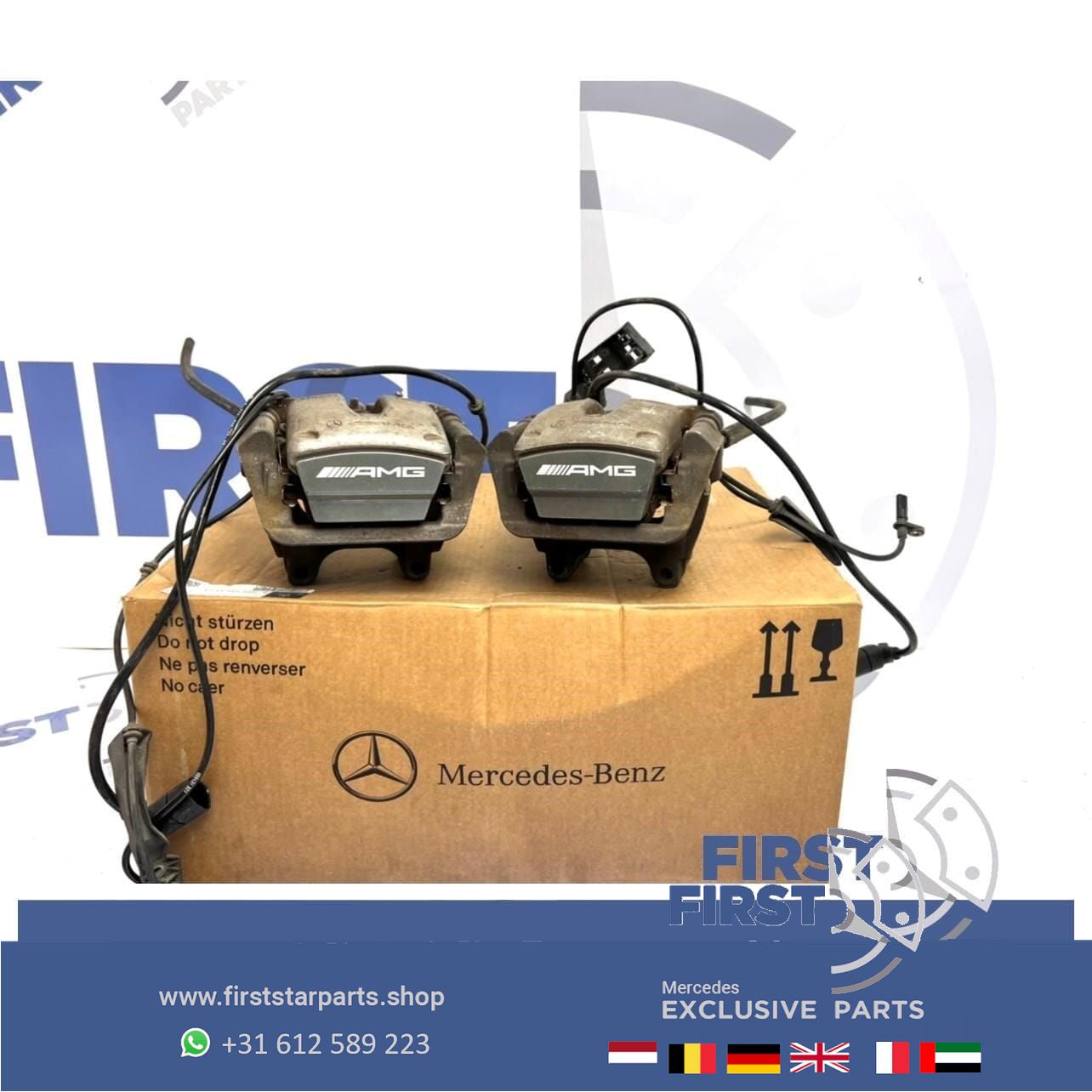 A45 AMG REMKLAUW W176 A Clase A 45 / W117 CLA 45 / W156 GLA 45 REM REMTANG REMKLAUW LINKS / RECHTS ACHTER REMMEN caliper set of 2 usado en Menorca foto 6