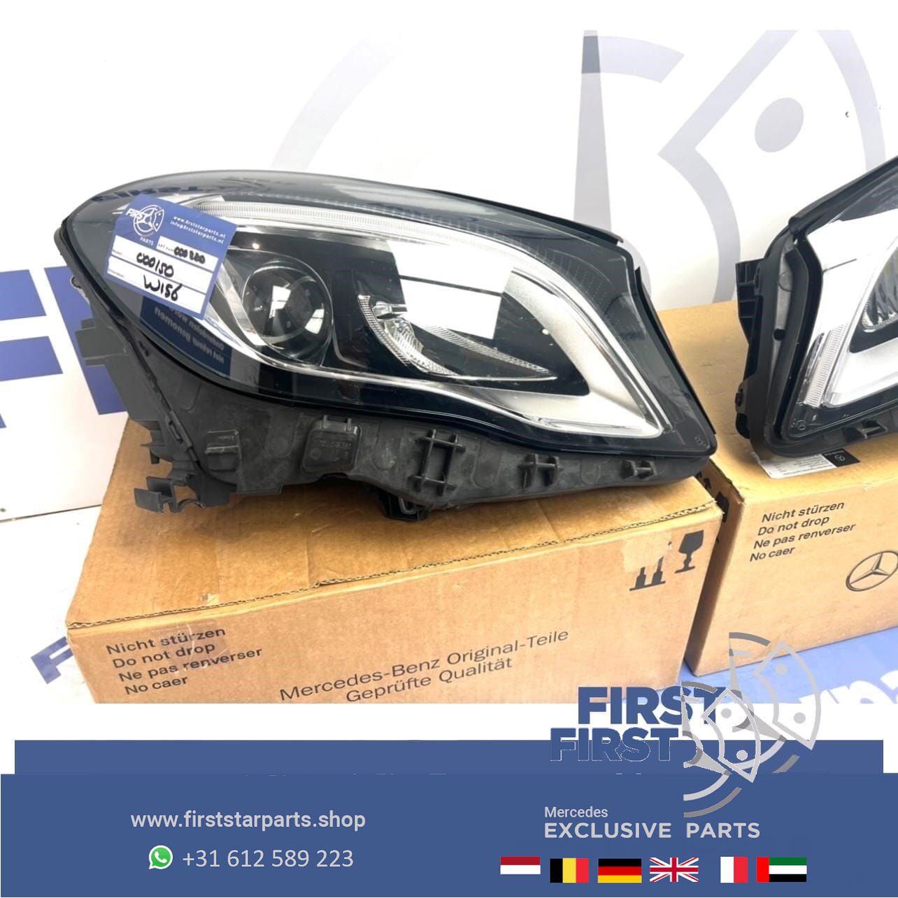 W156 X156 GLA45 AMG FACELIFT LED KOPLAMPEN SET High Performance LINKS + RECHTS 2016-2020 originalINEEL headlight left and right usado en Menorca foto 4