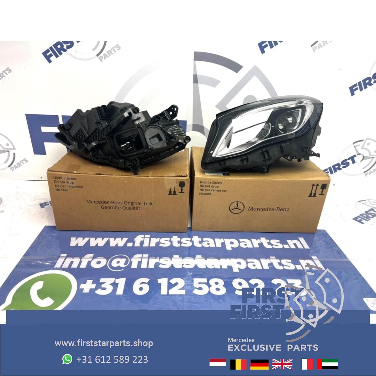 W156 X156 GLA45 AMG FACELIFT LED KOPLAMPEN SET High Performance LINKS + RECHTS 2016-2020 originalINEEL headlight left and right usado en Menorca foto 7