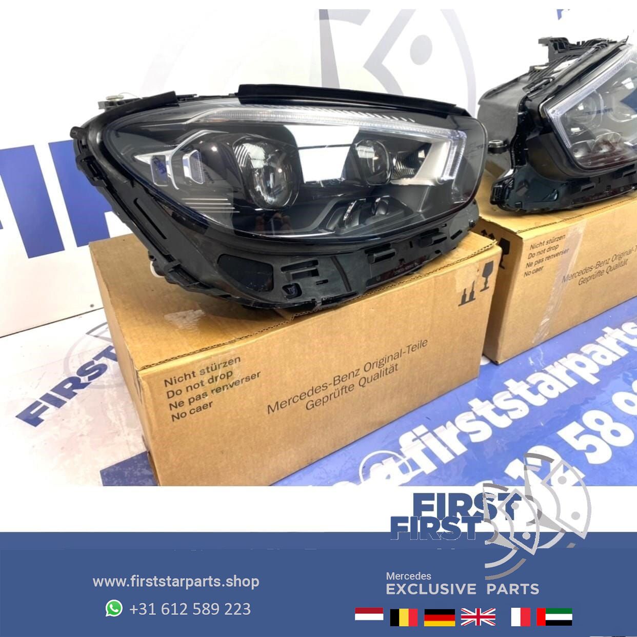 W213 W238 FACELIFT E Clase LED MULTIBEAM koplampen completo MET MODULES originalineel 2018-2021 links rechts set headlight left and right usado en Menorca foto 8