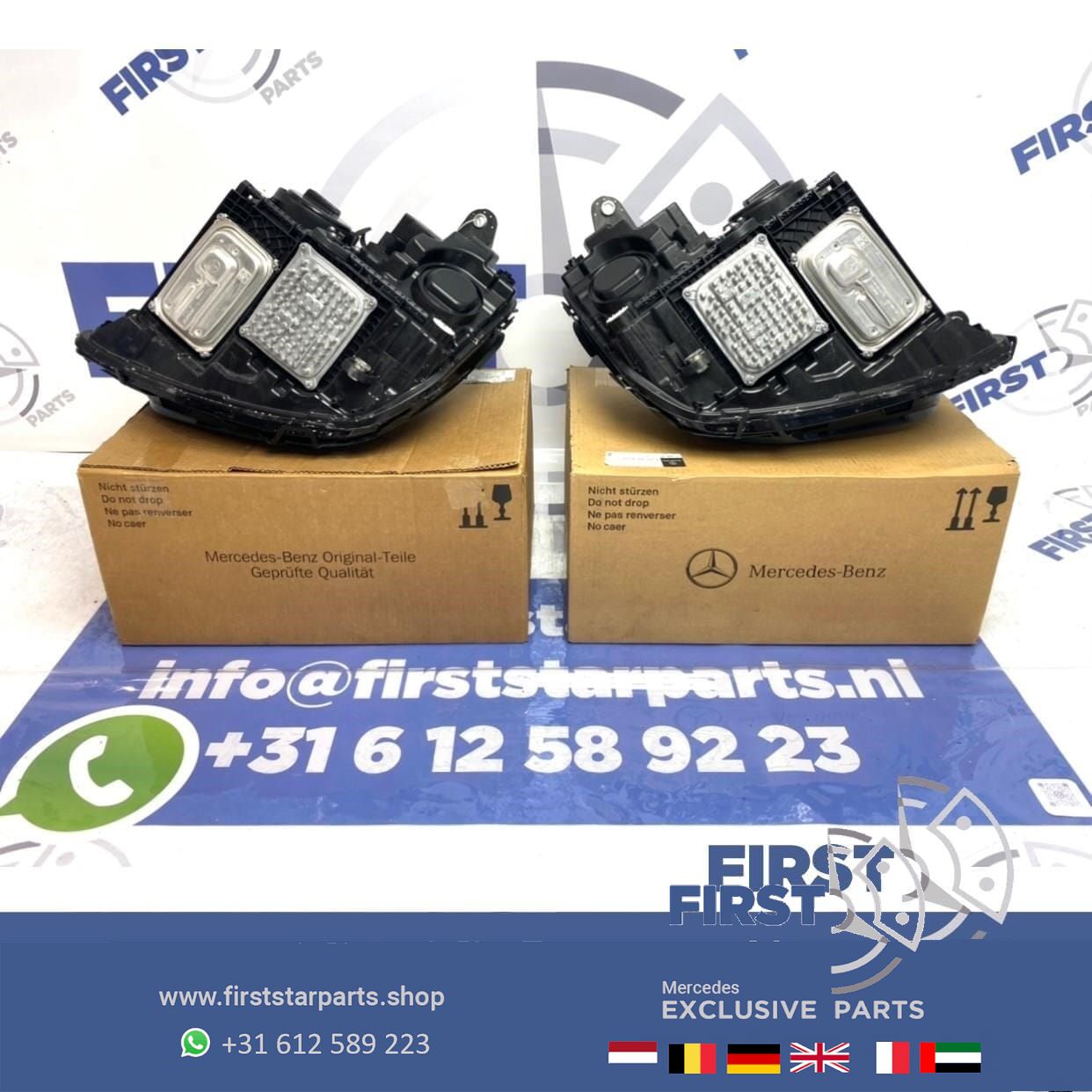 W213 W238 FACELIFT E Clase LED MULTIBEAM koplampen completo MET MODULES originalineel 2018-2021 links rechts set headlight left and right usado en Menorca foto 13