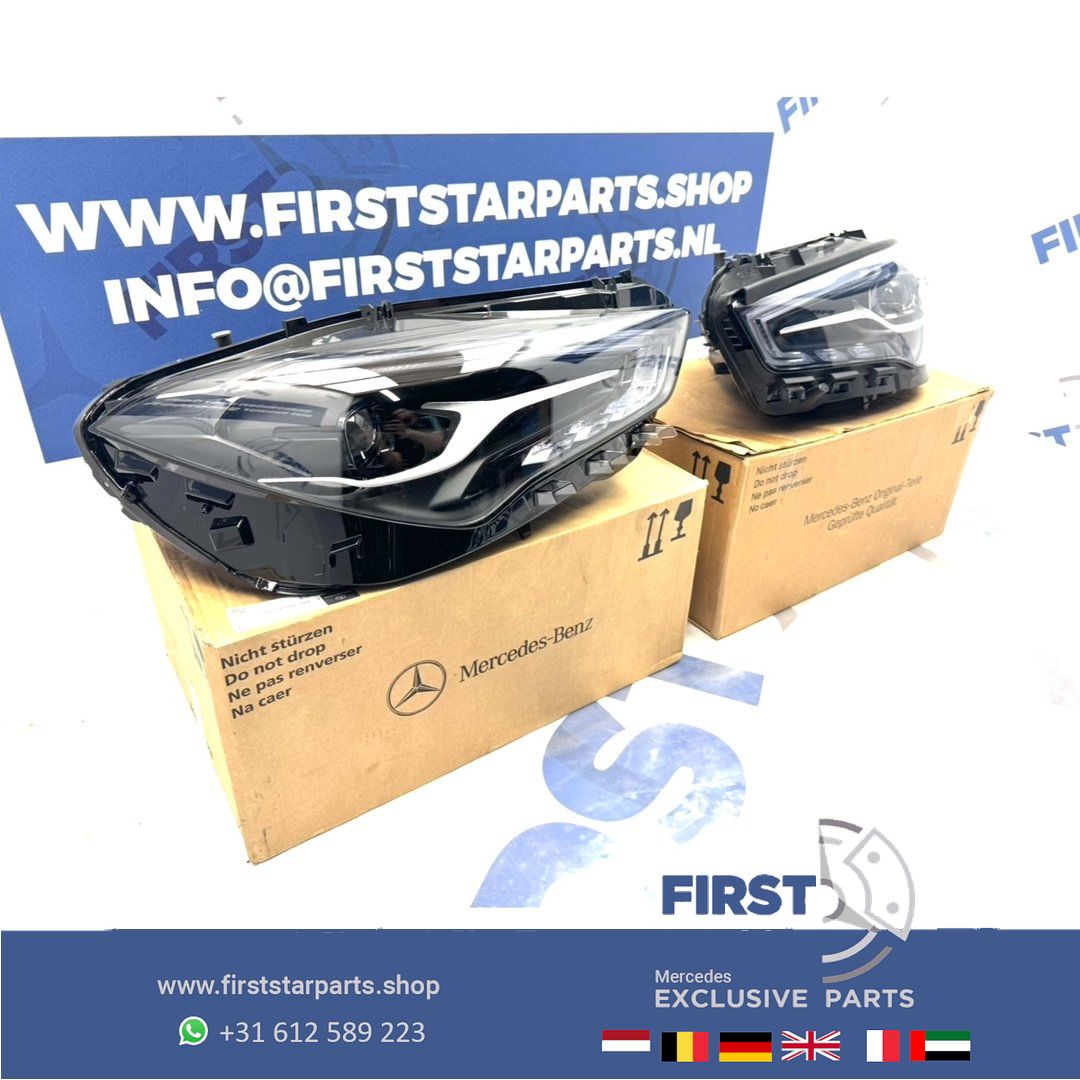 W118 FACELIFT CLA LED MULTIBEAM KOPLAMPEN Mercedes C118 X118 2022-2025 originalINEEL MB A1189060701 / A1189068601 SCHEINWERFER HEADLIGHT SET 118 MOPF headlight left and right usado en Menorca foto 3