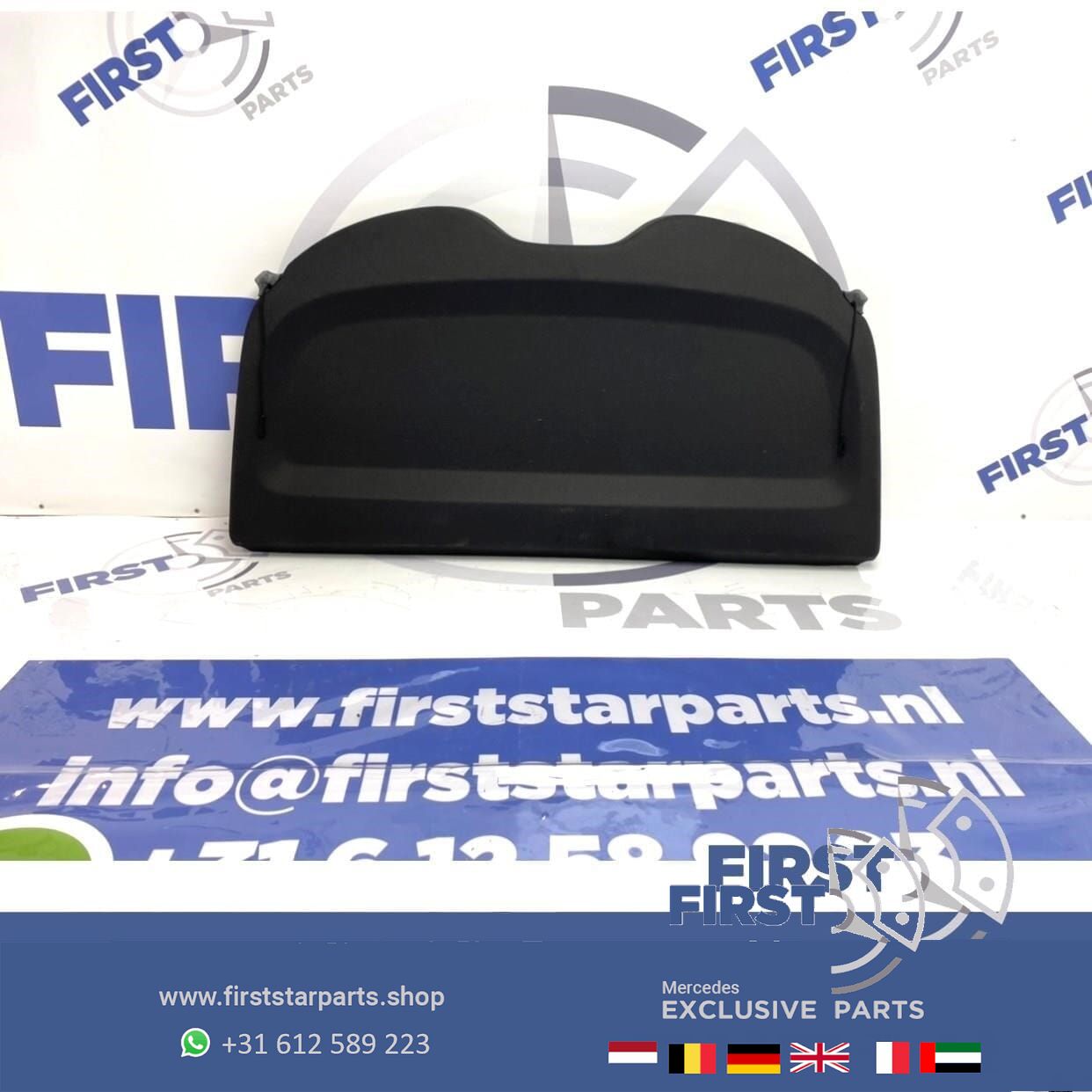 W176 HOEDENPLANK Mercedes A Clase A1766902300 2012-2018 HOEDEPLANK originalINEEL ZWART rear shelf roll cover usado en Menorca foto 3