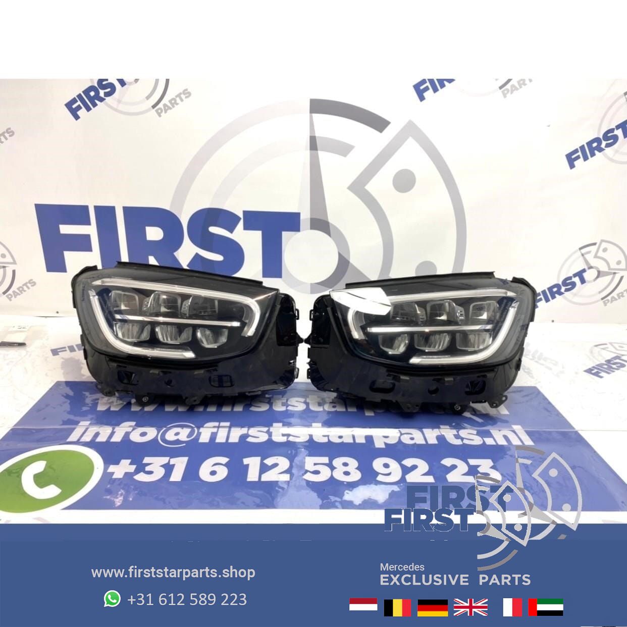 W253 FACELIFT GLC HP LED COMPLETE KOPLAMPEN SET Mercedes 2018-2022 originalINEEL LINKS + RECHTS High Performance headlight left and right usado en Menorca foto 2
