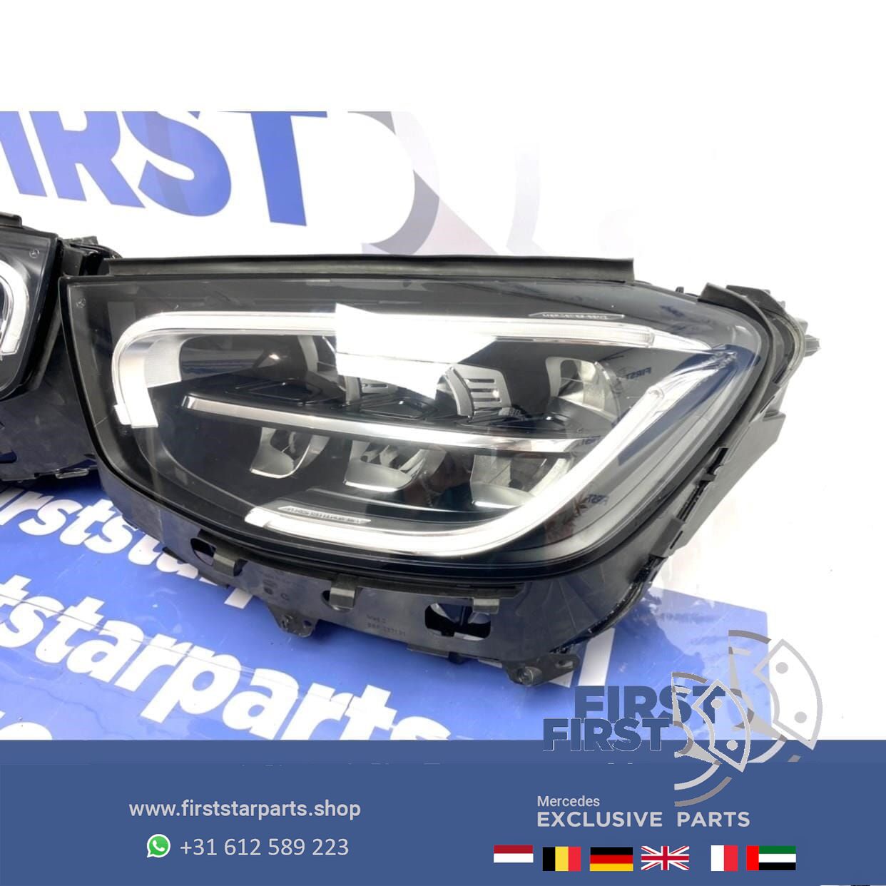 W253 FACELIFT GLC HP LED COMPLETE KOPLAMPEN SET Mercedes 2018-2022 originalINEEL LINKS + RECHTS High Performance headlight left and right usado en Menorca foto 9