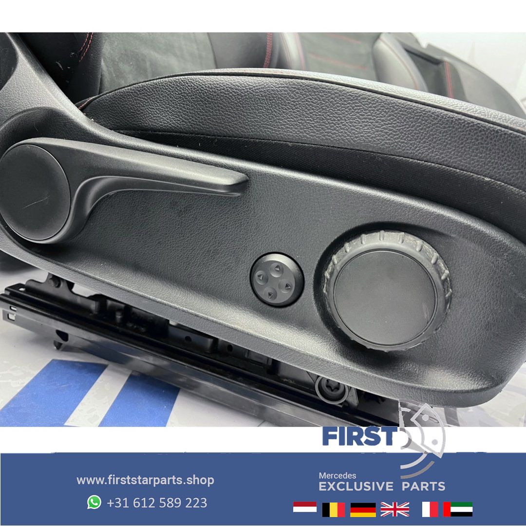 W177 AMG STOELEN ZWART Mercedes A Clase rode stik STOELEN + ACHTERBANK + DEURPANELEN 2018-2024 originalineel MB complete interior usado en Menorca foto 10