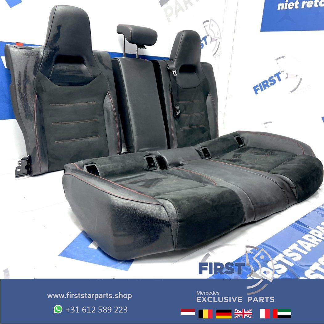 W177 AMG STOELEN ZWART Mercedes A Clase rode stik STOELEN + ACHTERBANK + DEURPANELEN 2018-2024 originalineel MB complete interior usado en Menorca foto 18