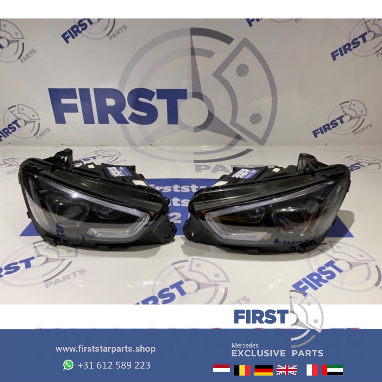 X290 W290 AMG GT63S MULTIBEAM KOPLAMP SET LINKS + RECHTS LED originalineel Mercedes 2018-2021 headlight left and right usado en Menorca foto 6