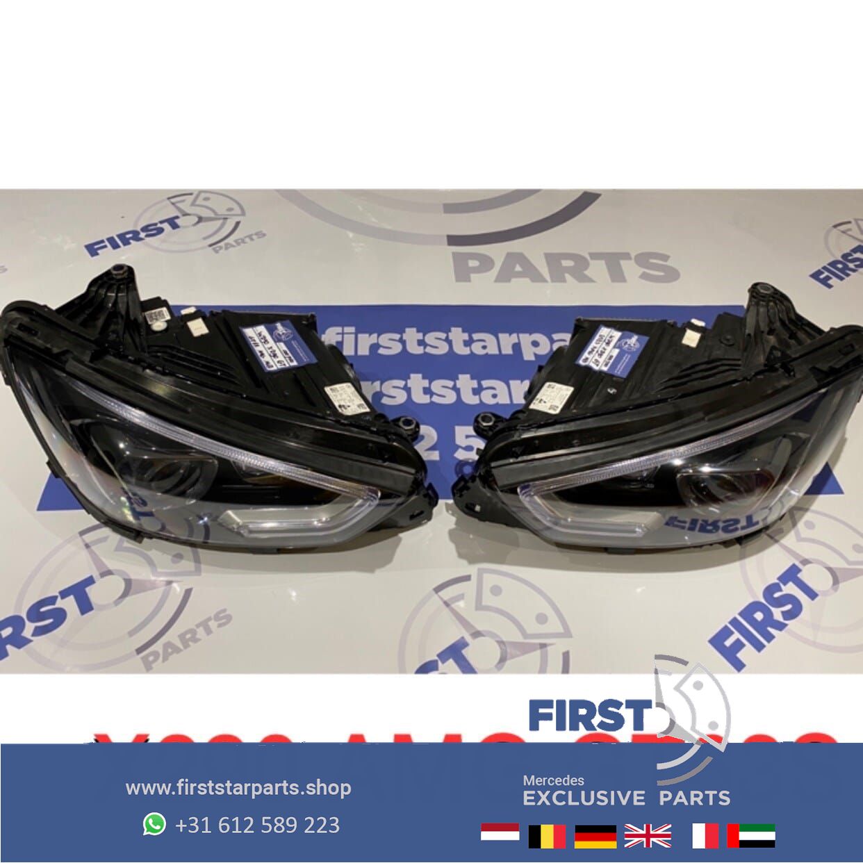 X290 W290 AMG GT63S MULTIBEAM KOPLAMP SET LINKS + RECHTS LED originalineel Mercedes 2018-2021 headlight left and right usado en Menorca foto 12