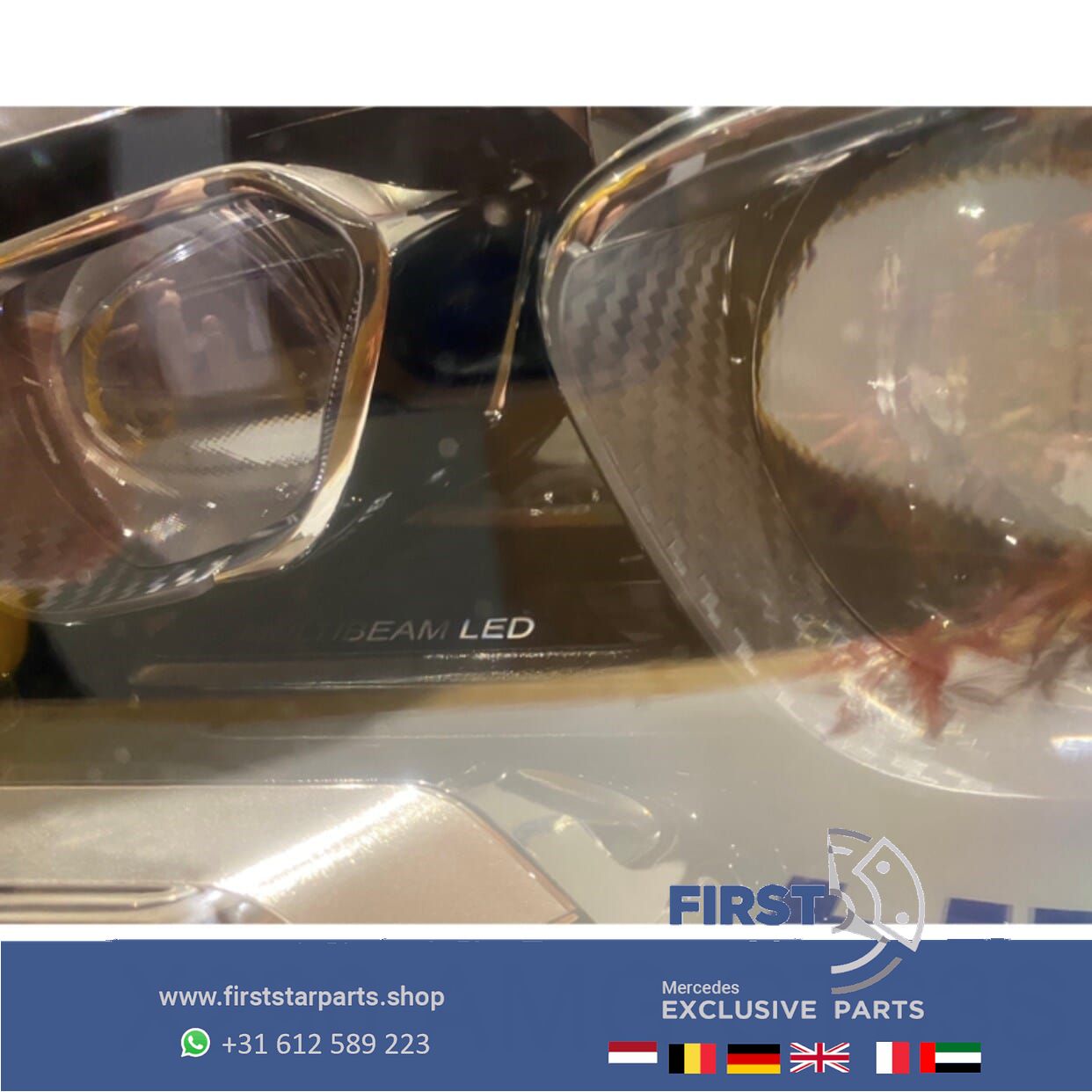 X290 W290 AMG GT63S MULTIBEAM KOPLAMP SET LINKS + RECHTS LED originalineel Mercedes 2018-2021 headlight left and right usado en Menorca foto 15