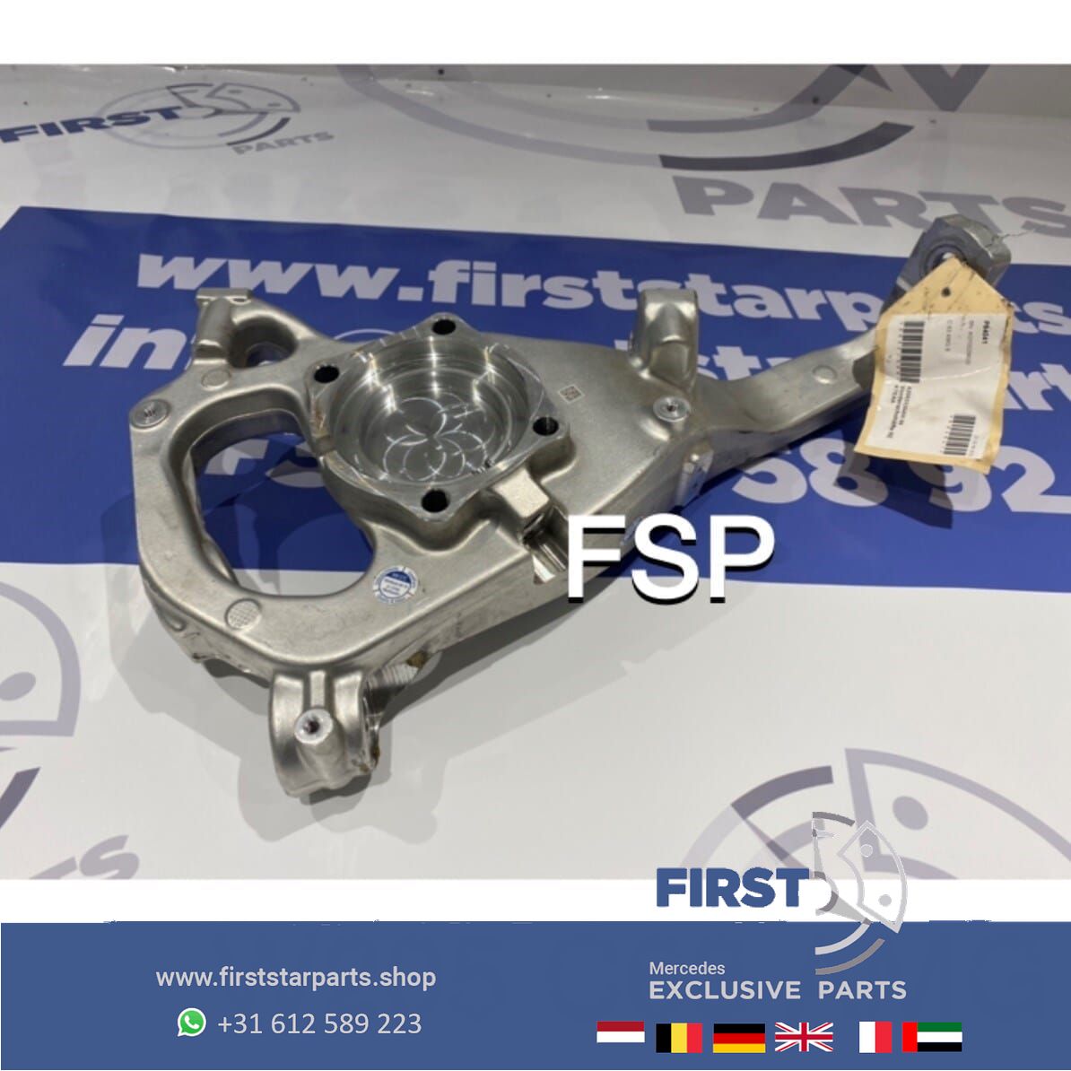 W205 C63s AMG FUSEE wielophanging LINKS / RECHTS VOOR C Clase 63 2014-2020 C63 AMG LINKSVOOR OF RECHTSVOOR wheel suspension complete usado en Menorca