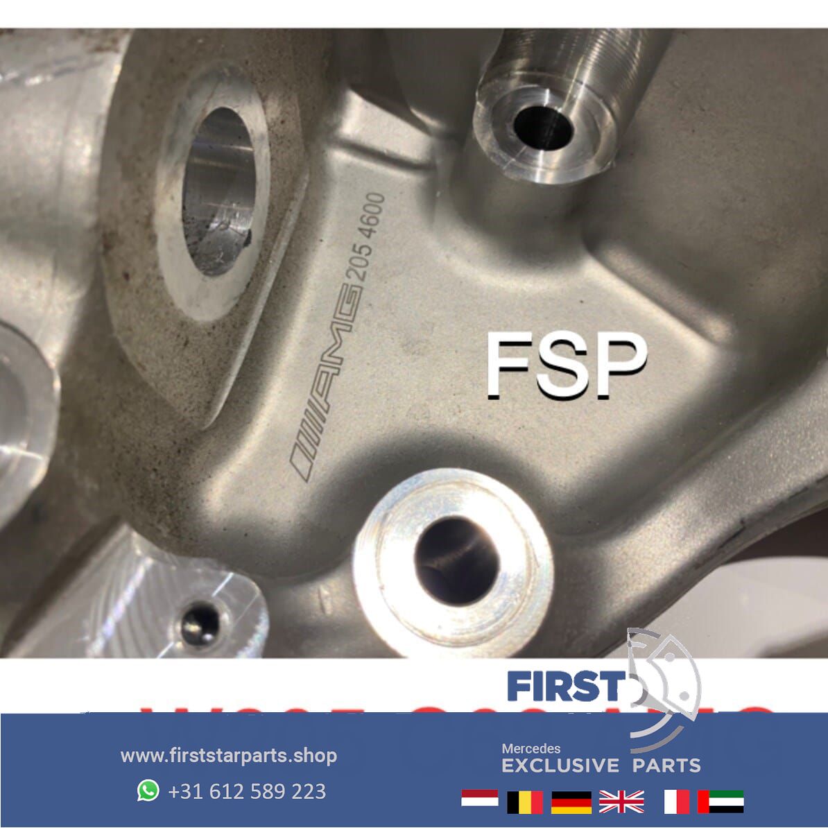 W205 C63s AMG FUSEE wielophanging LINKS / RECHTS VOOR C Clase 63 2014-2020 C63 AMG LINKSVOOR OF RECHTSVOOR wheel suspension complete usado en Menorca foto 5
