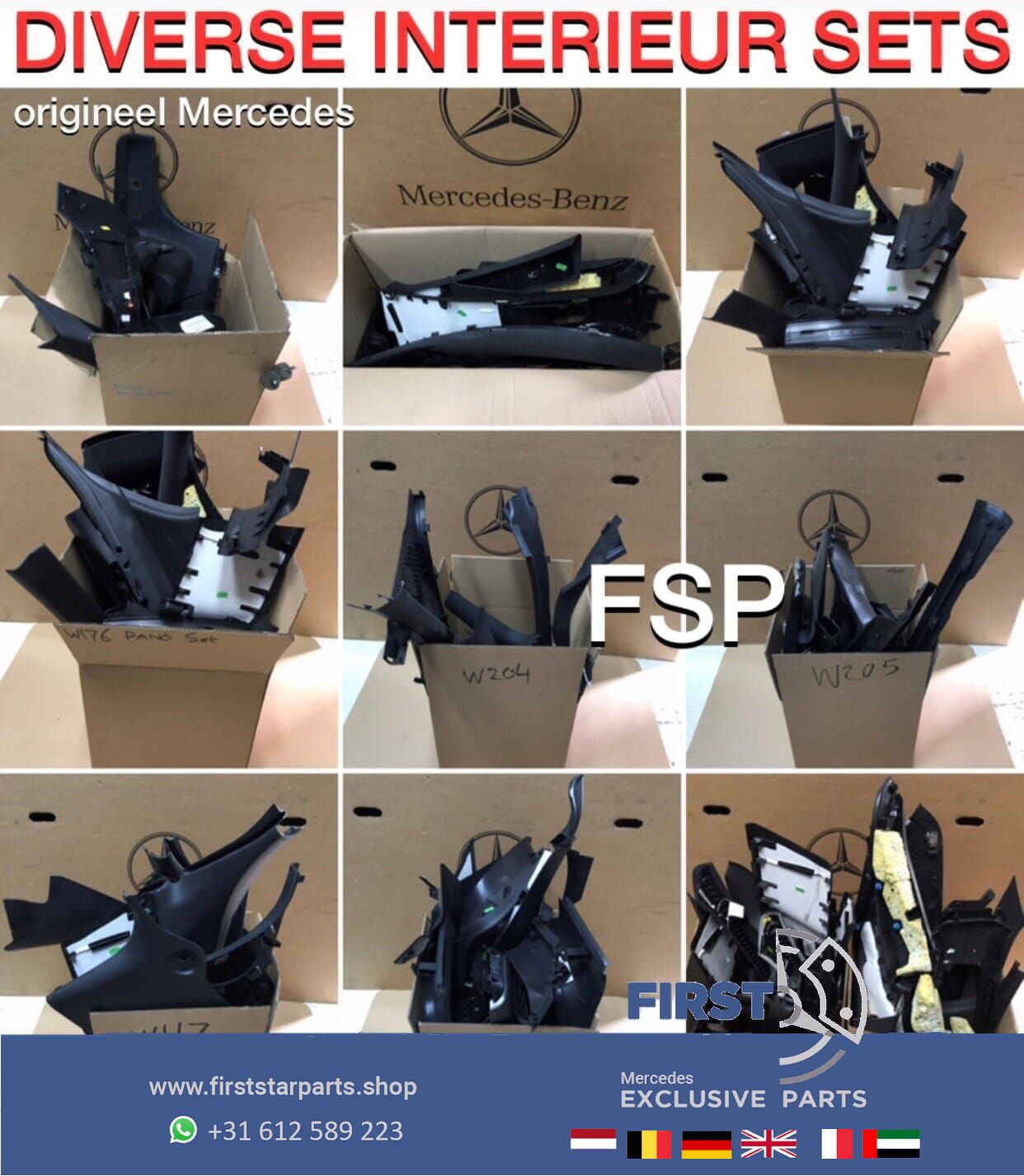 INTERIEUR LIJSTEN SET W176 W246 W117 W156 W204 W205 W212 W213 W207 ETC DIVERSE LIJSTEN wheel suspension complete usado en Menorca foto 5