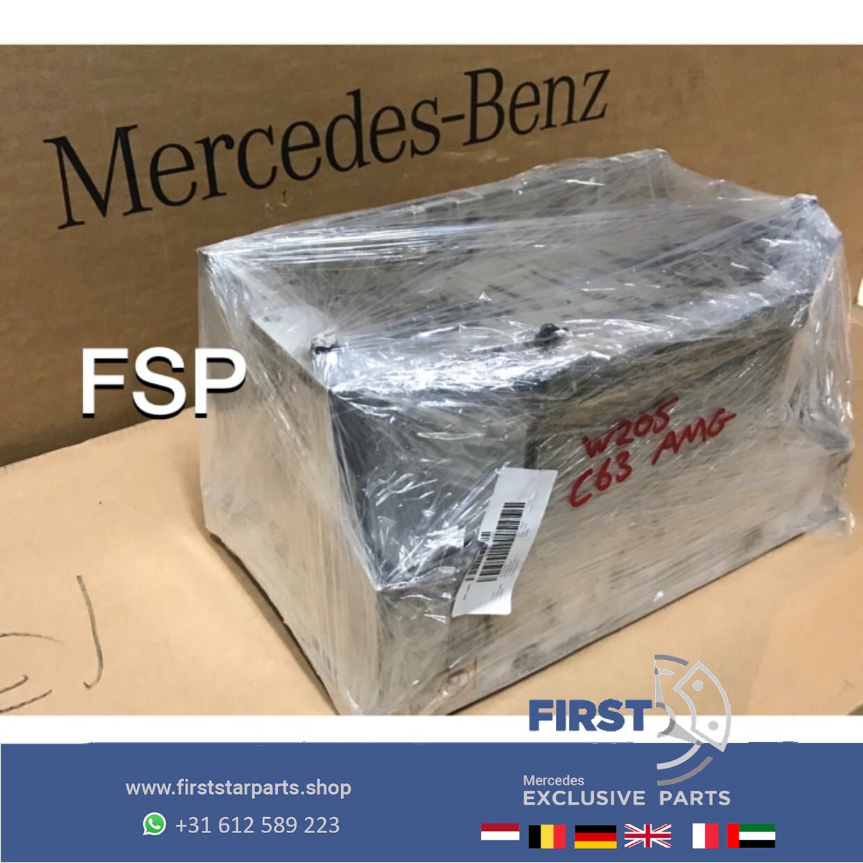W205 C63 AMG ACCUBAK aluminium ACCU HOUDER BAK Mercedes C 63 Clase 2014-2020 originalinalinalinalinalINEEL battery container battery holder usado en Menorca foto 2