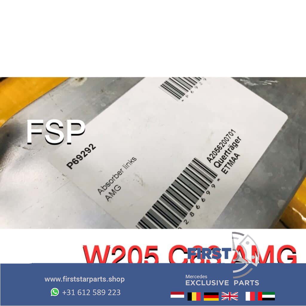 W205 C63 AMG FRONT BALK SET (3x) aluminium Bumperbalk Mercedes C Clase voorfront 63 AMG front bar usado en Menorca foto 6