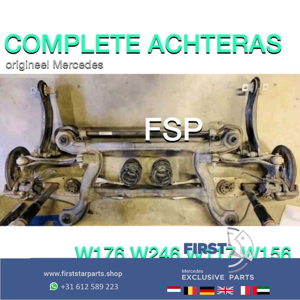 Complete achteras Subframe Mercedes W176 A W246 B W117 CLA W156 GLA Clase 2012-2019 rear axle usado en Menorca