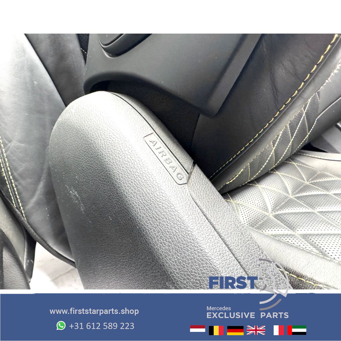 W253 GLC 63 AMG COUPÉ interieur Mercedes C253 GLC63 stoelen Edition 1 bekleding completo GLC63S PERFORMANCE INTERIEUR GELE STIK RECARO SITZE SEATS EDITION 1 chairs and bench usado en Menorca foto 23