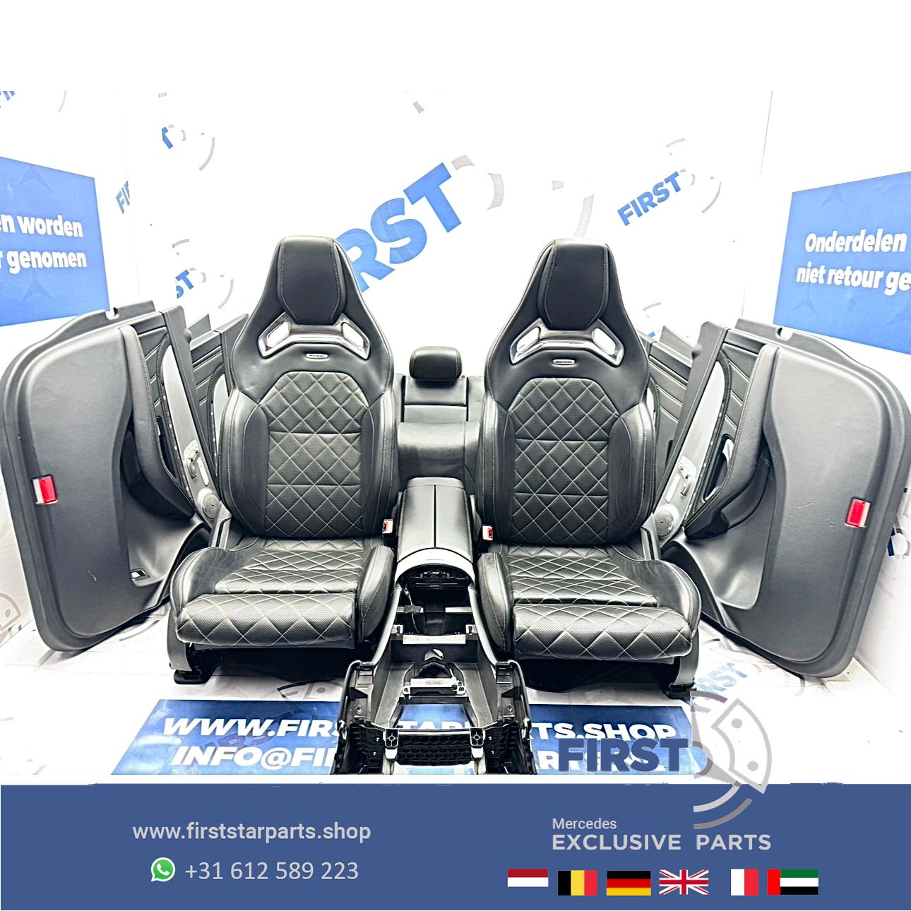 W253 GLC 63 AMG COUPÉ interieur Mercedes C253 GLC63 stoelen Edition 1 bekleding completo GLC63S PERFORMANCE INTERIEUR GELE STIK RECARO SITZE SEATS EDITION 1 chairs and bench usado en Menorca