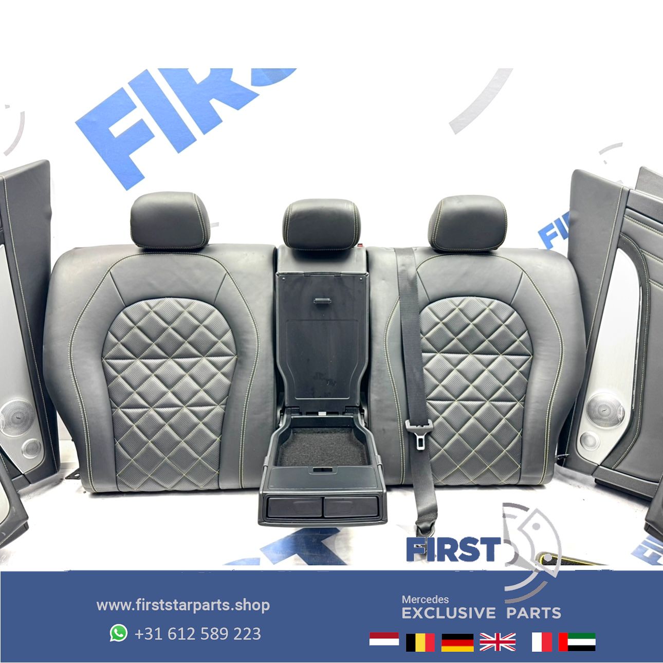 W253 GLC 63 AMG COUPÉ interieur Mercedes C253 GLC63 stoelen Edition 1 bekleding completo GLC63S PERFORMANCE INTERIEUR GELE STIK RECARO SITZE SEATS EDITION 1 chairs and bench usado en Menorca foto 25