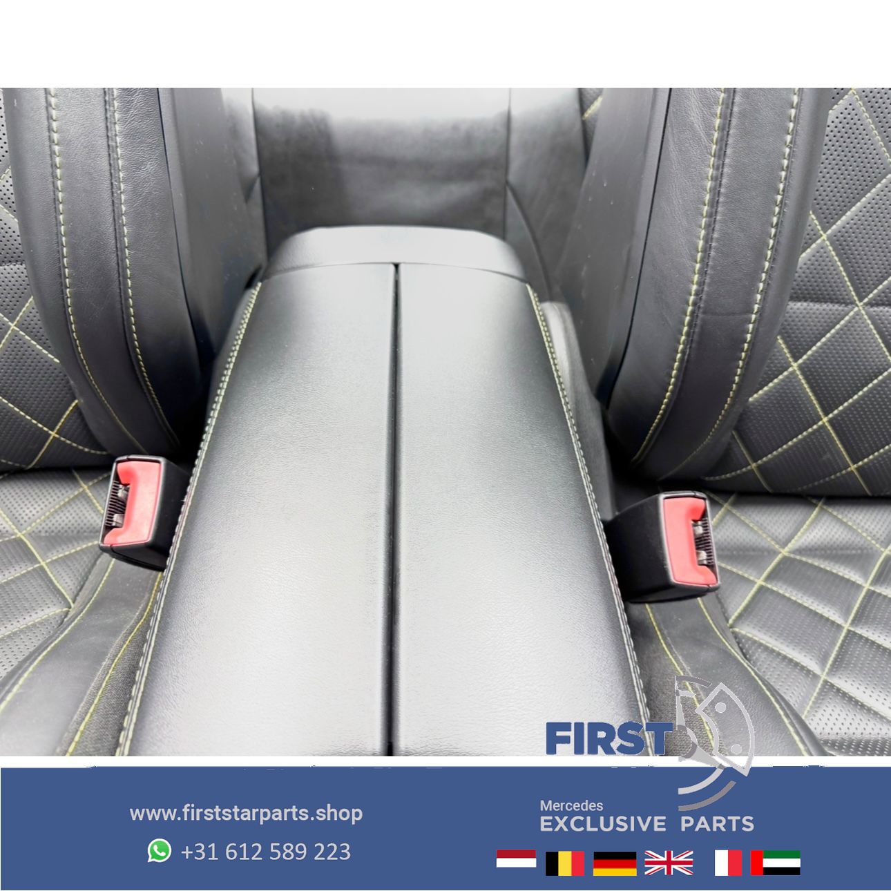 W253 GLC 63 AMG COUPÉ interieur Mercedes C253 GLC63 stoelen Edition 1 bekleding completo GLC63S PERFORMANCE INTERIEUR GELE STIK RECARO SITZE SEATS EDITION 1 chairs and bench usado en Menorca foto 16