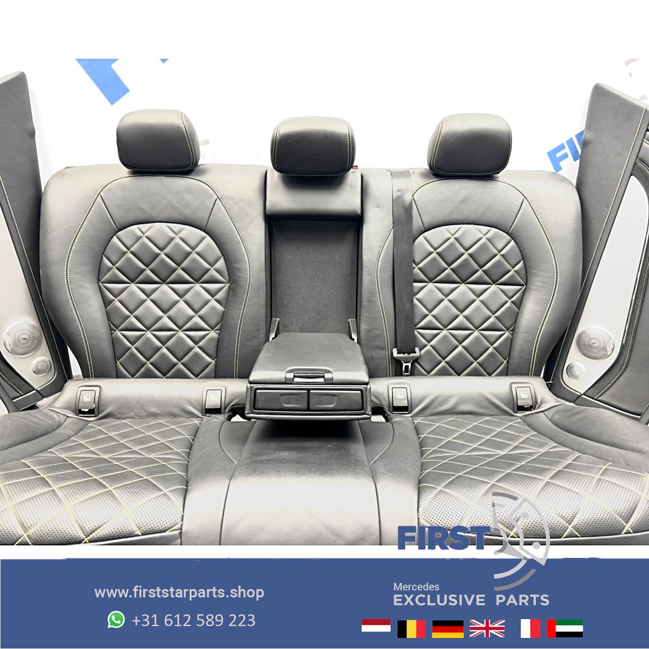 W253 GLC 63 AMG COUPÉ interieur Mercedes C253 GLC63 stoelen Edition 1 bekleding completo GLC63S PERFORMANCE INTERIEUR GELE STIK RECARO SITZE SEATS EDITION 1 chairs and bench usado en Menorca foto 11