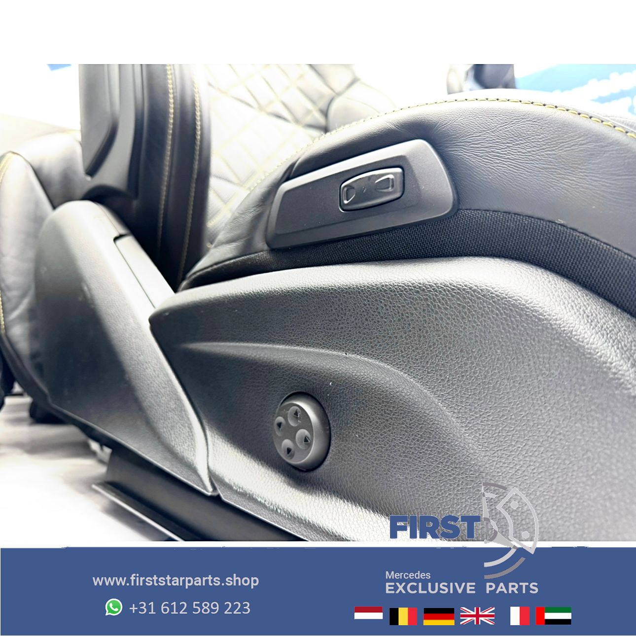 W253 GLC 63 AMG COUPÉ interieur Mercedes C253 GLC63 stoelen Edition 1 bekleding completo GLC63S PERFORMANCE INTERIEUR GELE STIK RECARO SITZE SEATS EDITION 1 chairs and bench usado en Menorca foto 21