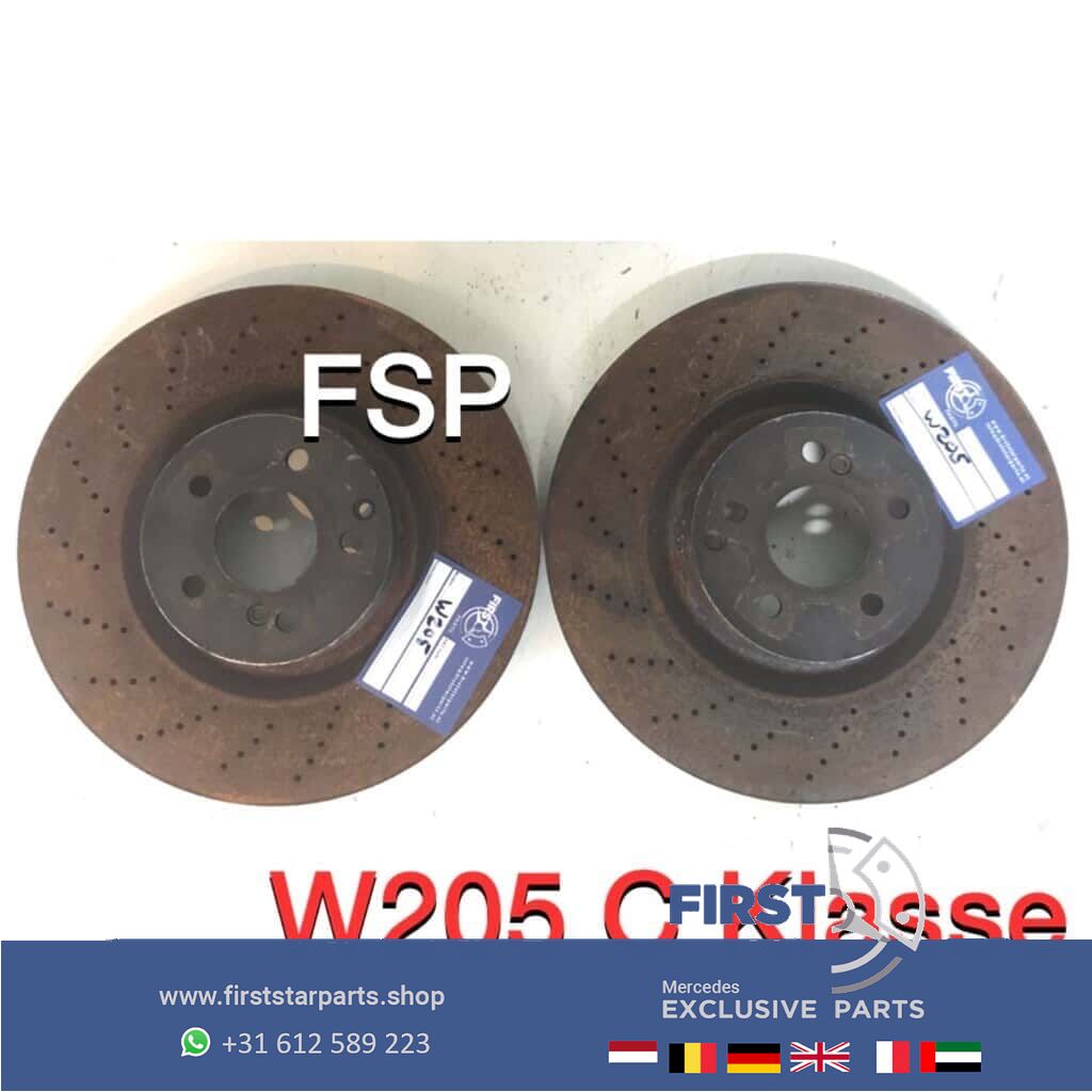 W205 remschijf Mercedes C Clase remschijven geperforeerd links / rechts brake disc left and right usado en Menorca