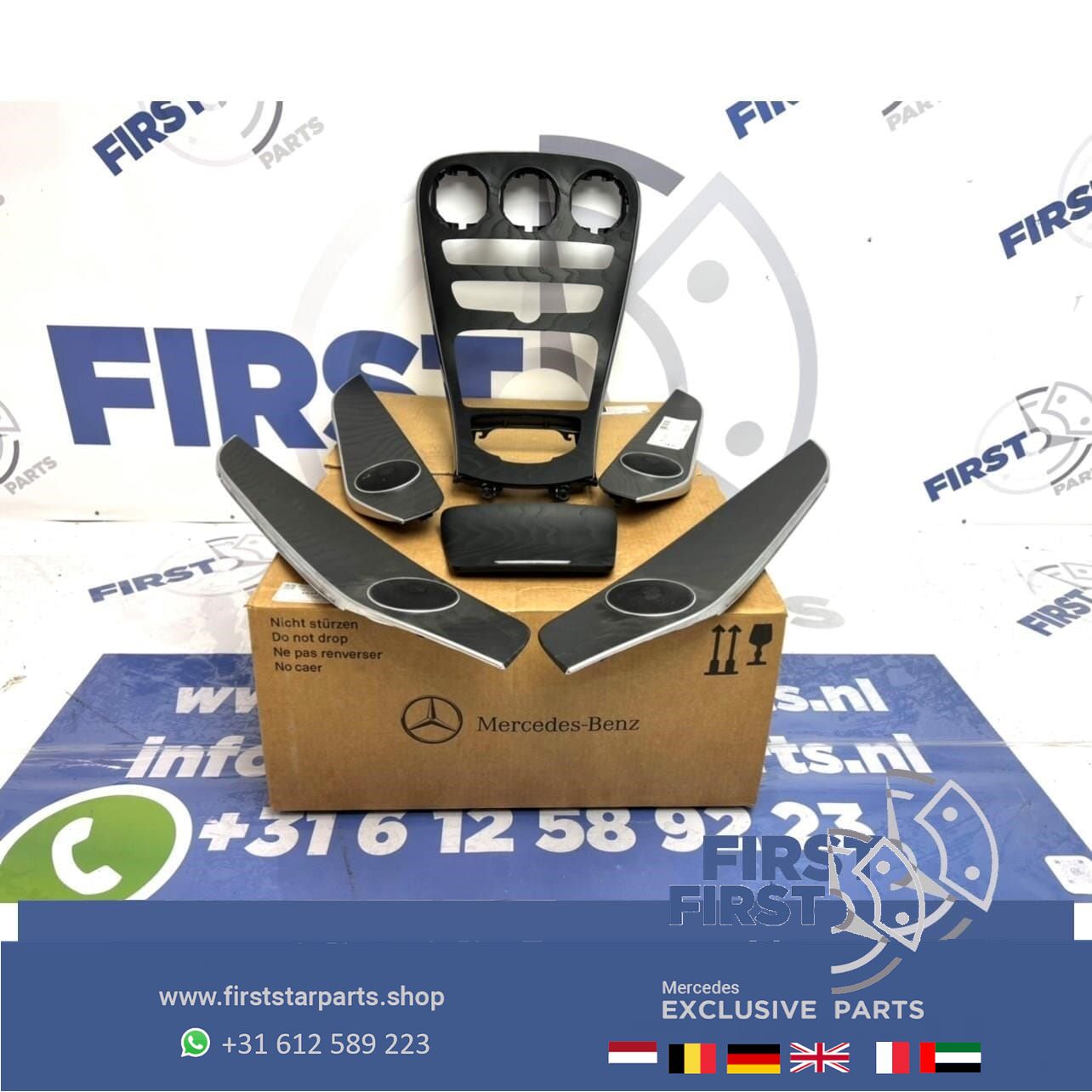 W205 C205 AMG lijsten set zwart ESSEN HOUT Mercedes C Clase 2018 Sedan centre console usado en Menorca