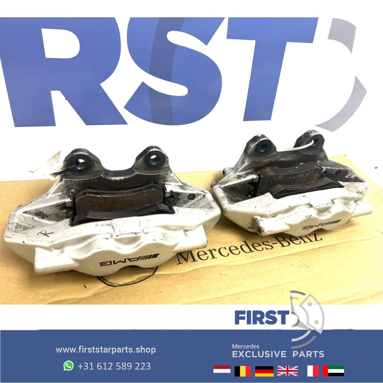 REMMEN A0044233598 A0044233698 BREMBO REMKLAUW REMTANG SET Mercedes W211 W219 R230 R171 C209 CL55 CLS55 E55 SL55 SLK55 CLK55 AMG REMKLAUW SET LINKS + RECHTS ACHTER REM REMTANG REMKLAUW LINKS / RECHTS ACHTER caliper set of 2 usado en Menorca foto 8