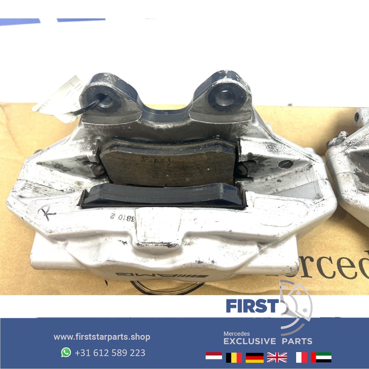 REMMEN A0044233598 A0044233698 BREMBO REMKLAUW REMTANG SET Mercedes W211 W219 R230 R171 C209 CL55 CLS55 E55 SL55 SLK55 CLK55 AMG REMKLAUW SET LINKS + RECHTS ACHTER REM REMTANG REMKLAUW LINKS / RECHTS ACHTER caliper set of 2 usado en Menorca foto 7