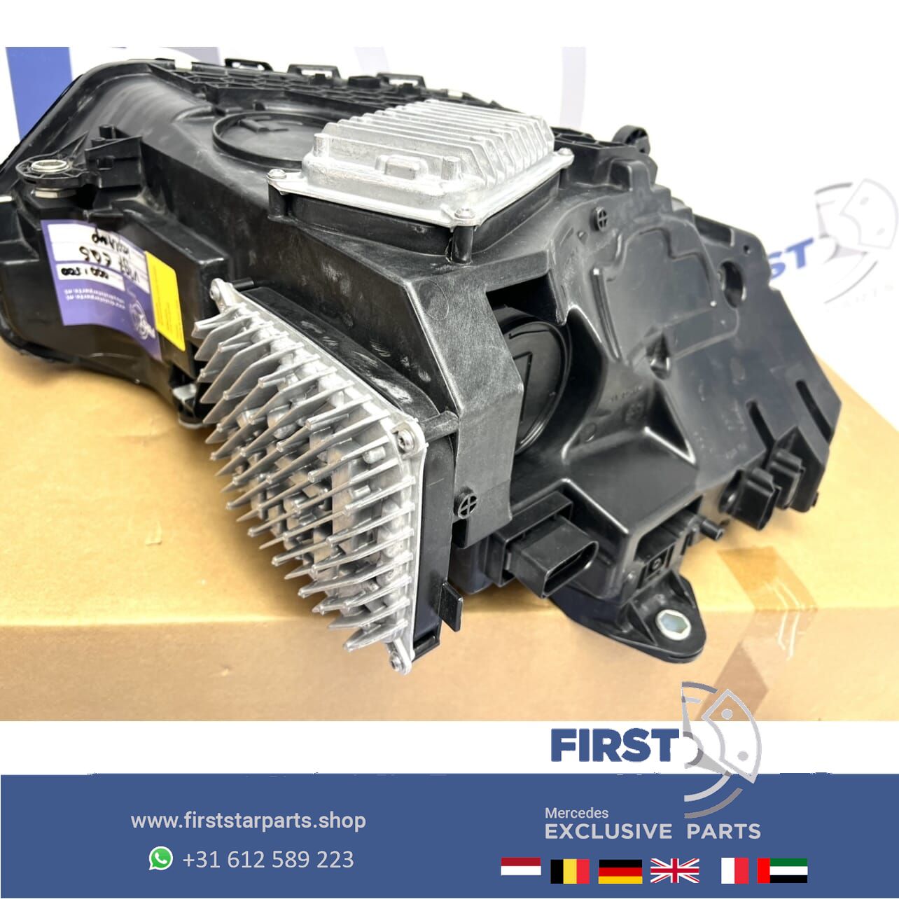 MERCEDES EQS W297 LED KOPLAMP SET DIGITAL LIGHT KOPLAMPEN originalINEEL EQS53 AMG A2959060501 A2959061200 completo MET MODULES V297 X296 headlight left and right usado en Menorca foto 12