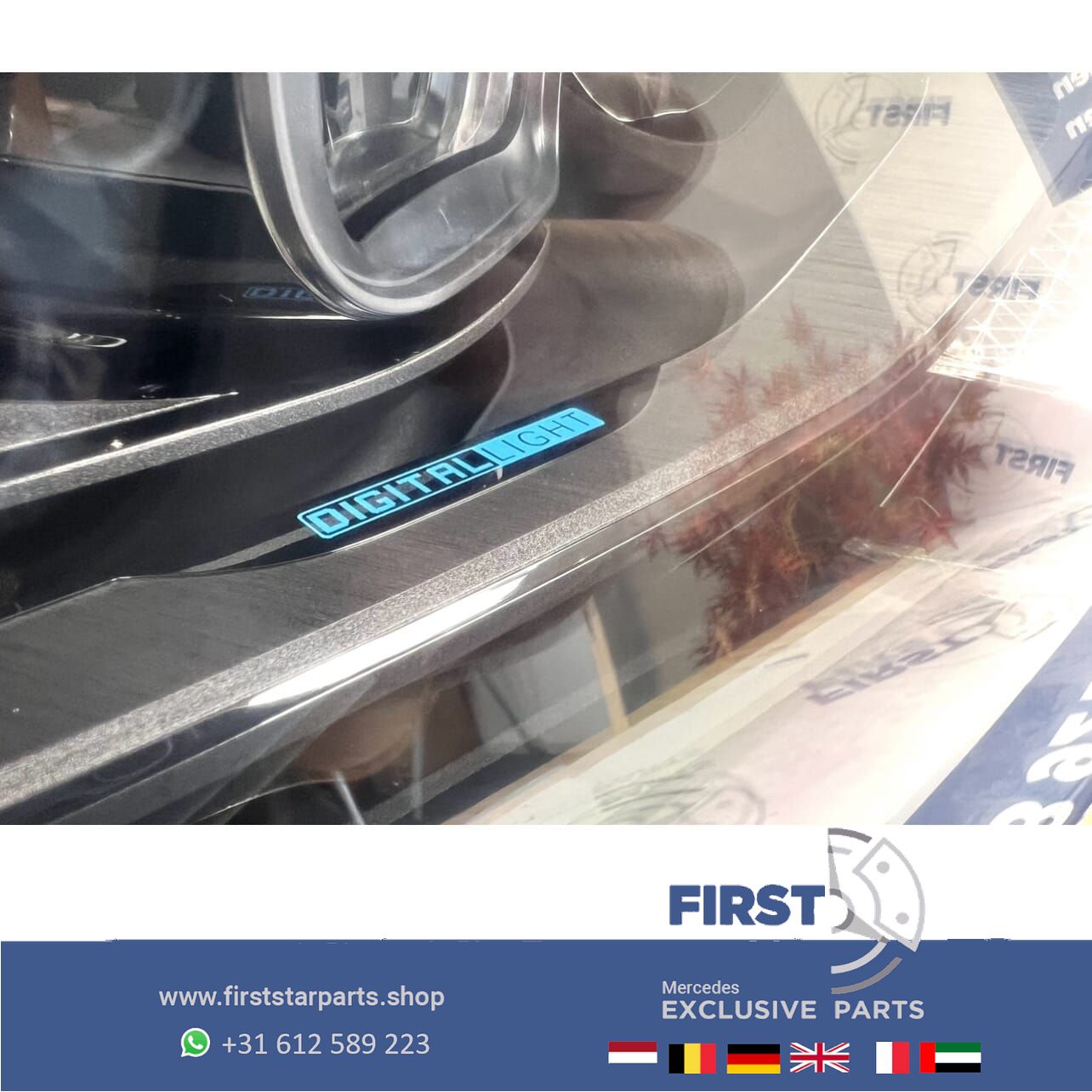 MERCEDES EQS W297 LED KOPLAMP SET DIGITAL LIGHT KOPLAMPEN originalINEEL EQS53 AMG A2959060501 A2959061200 completo MET MODULES V297 X296 headlight left and right usado en Menorca foto 5