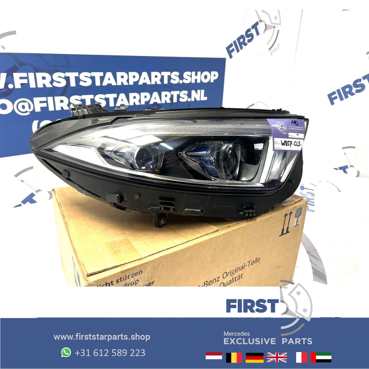 A2579068400 W257 C257 CLS MULTIBEAM LED KOPLAMP RECHTS Mercedes 2017-2026 CLS53 AMG EQ originalINEEL RECHTER LAMP MULTIBEAM A 257 906 84 00 grille head lamp single usado en Menorca foto 5