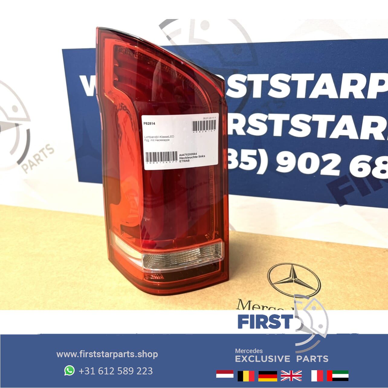W447 V Clase / VITO ACHTERLICHT SET VOL LED ACHTERLICHT LINKS RECHTS SET Mercedes VClase 2014-2024 originalINEEL A4478200564 + A4478200664 tail light left and right usado en Menorca foto 11