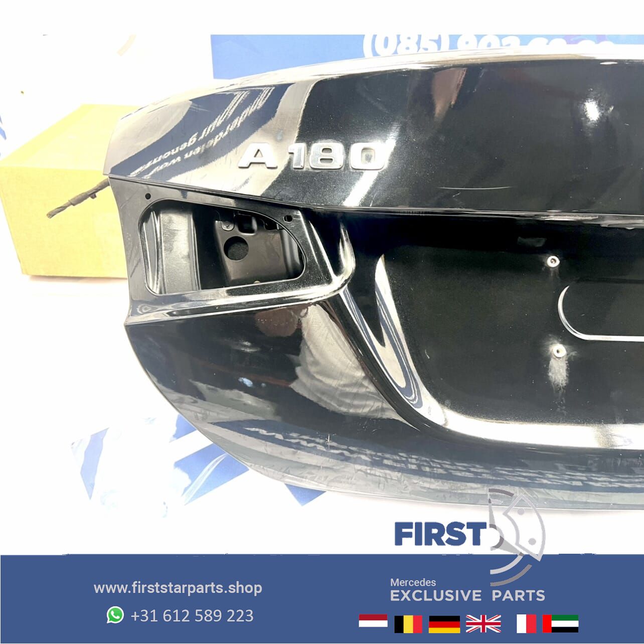 W177 SEDAN V177 KOFFERBAK ACHTERKLEP ZWART A Clase SEDAN KOFFERKLEP W177 originalINEEL Mercedes AClase LIMOUSINE 2018-2024 V177 AMG upholstery rear door usado en Menorca foto 4