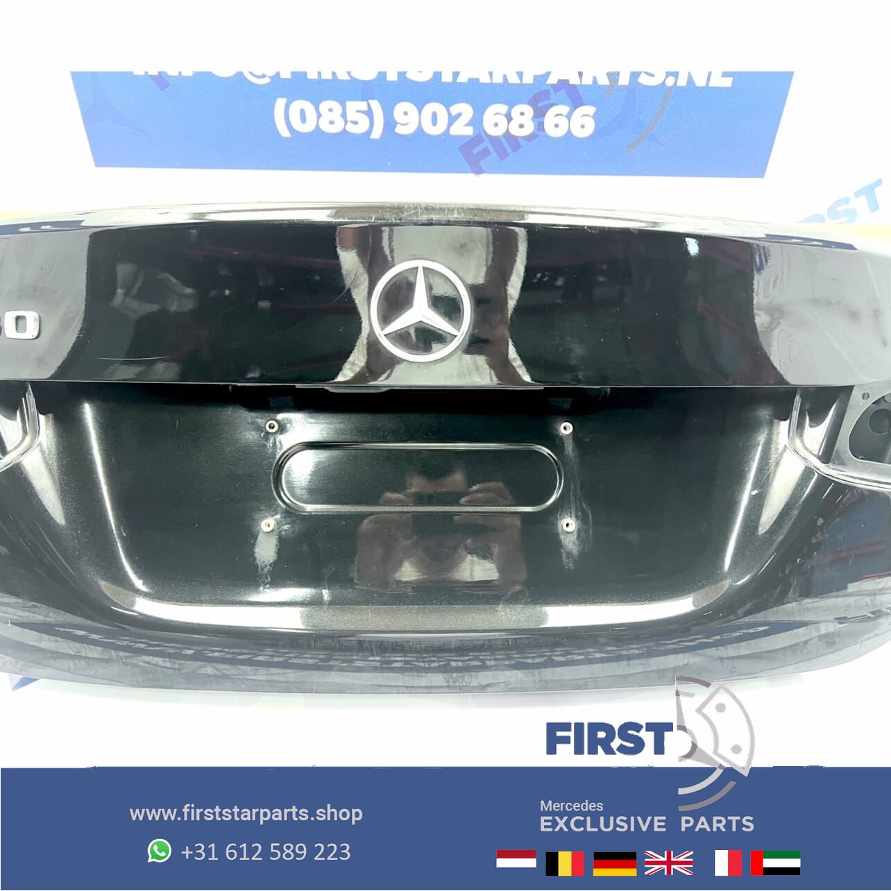 W177 SEDAN V177 KOFFERBAK ACHTERKLEP ZWART A Clase SEDAN KOFFERKLEP W177 originalINEEL Mercedes AClase LIMOUSINE 2018-2024 V177 AMG upholstery rear door usado en Menorca foto 5