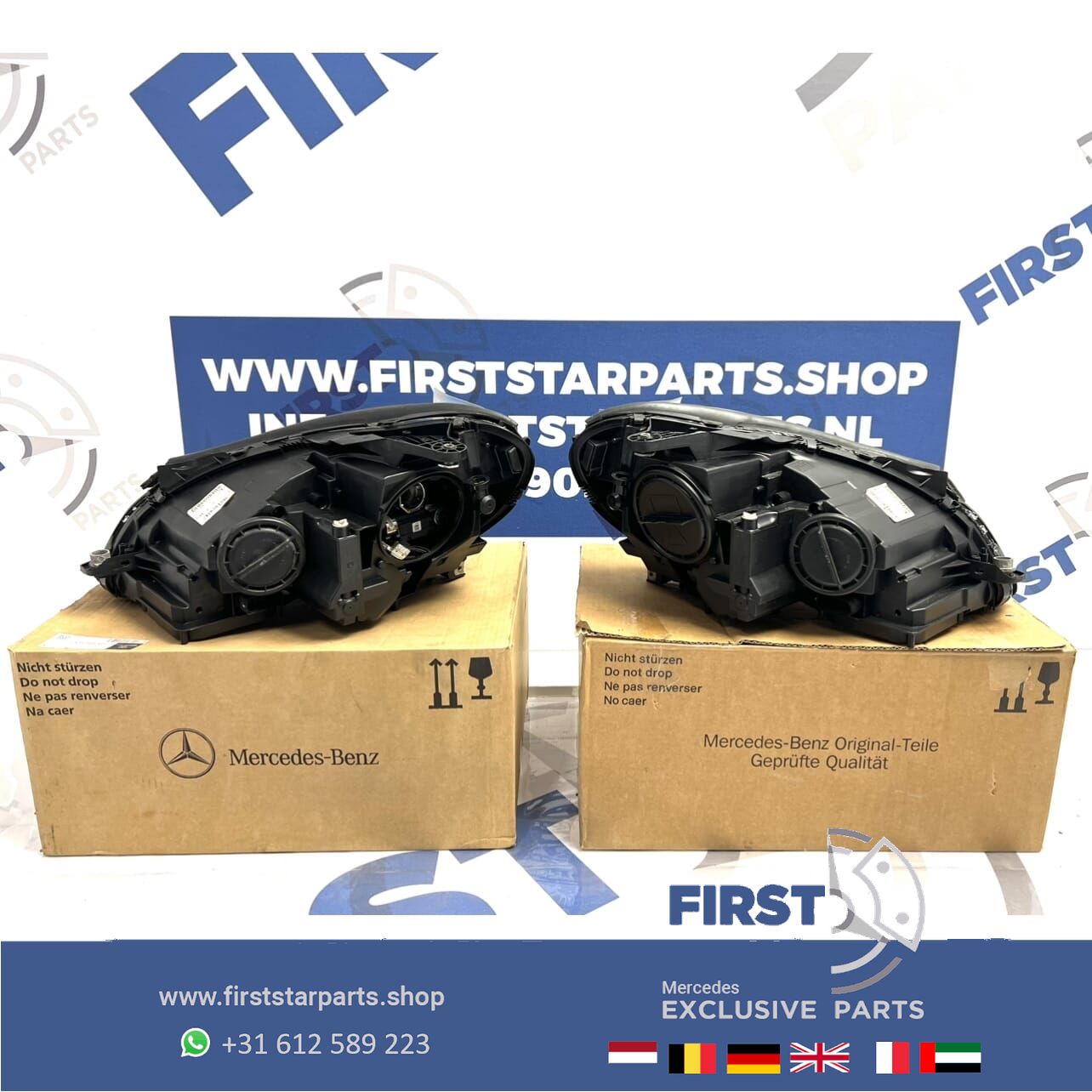 A2048204439 A2048204739 W204 ILS KOPLAMPEN SET LINKS + RECHTS Mercedes C Clase FACELIFT INTELLIGENT LIGHT SYSTEM LED KOPLAMP MB C204 S204 C63 AMG headlight left and right usado en Menorca foto 14