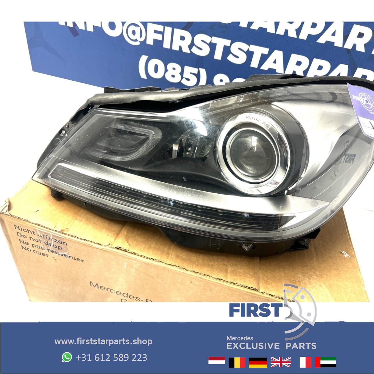 A2048204439 A2048204739 W204 ILS KOPLAMPEN SET LINKS + RECHTS Mercedes C Clase FACELIFT INTELLIGENT LIGHT SYSTEM LED KOPLAMP MB C204 S204 C63 AMG headlight left and right usado en Menorca foto 5