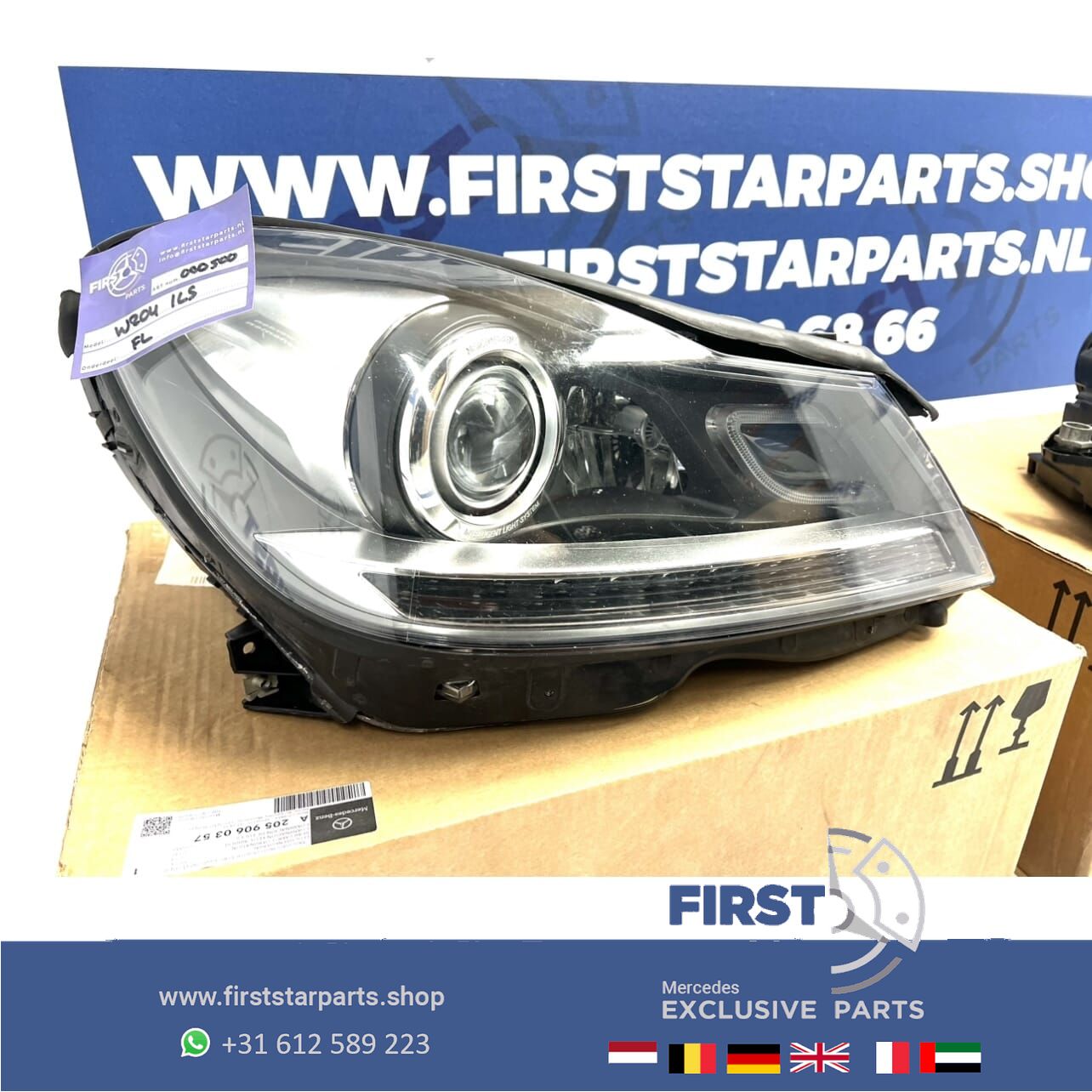 A2048204439 A2048204739 W204 ILS KOPLAMPEN SET LINKS + RECHTS Mercedes C Clase FACELIFT INTELLIGENT LIGHT SYSTEM LED KOPLAMP MB C204 S204 C63 AMG headlight left and right usado en Menorca foto 4