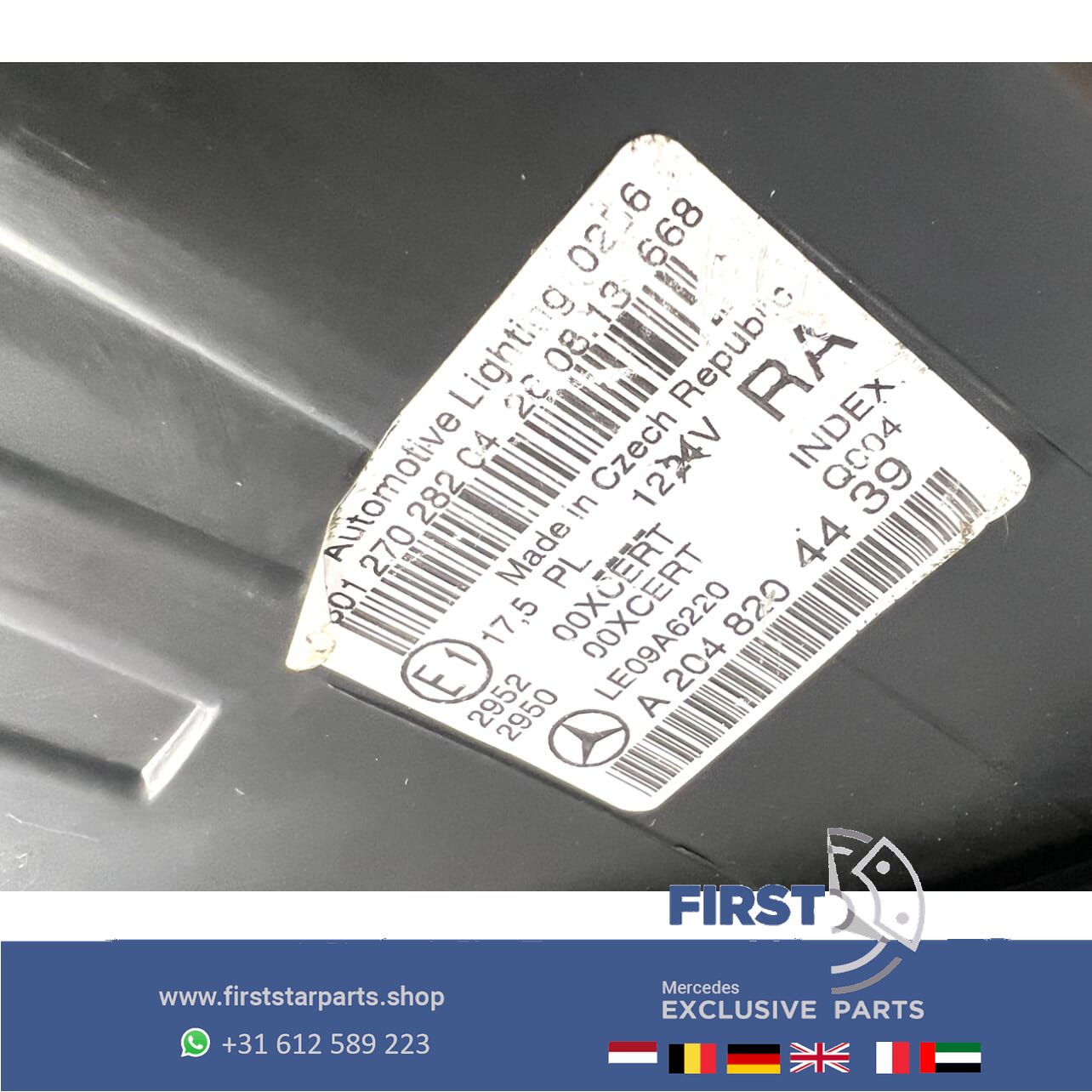A2048204439 A2048204739 W204 ILS KOPLAMPEN SET LINKS + RECHTS Mercedes C Clase FACELIFT INTELLIGENT LIGHT SYSTEM LED KOPLAMP MB C204 S204 C63 AMG headlight left and right usado en Menorca foto 10