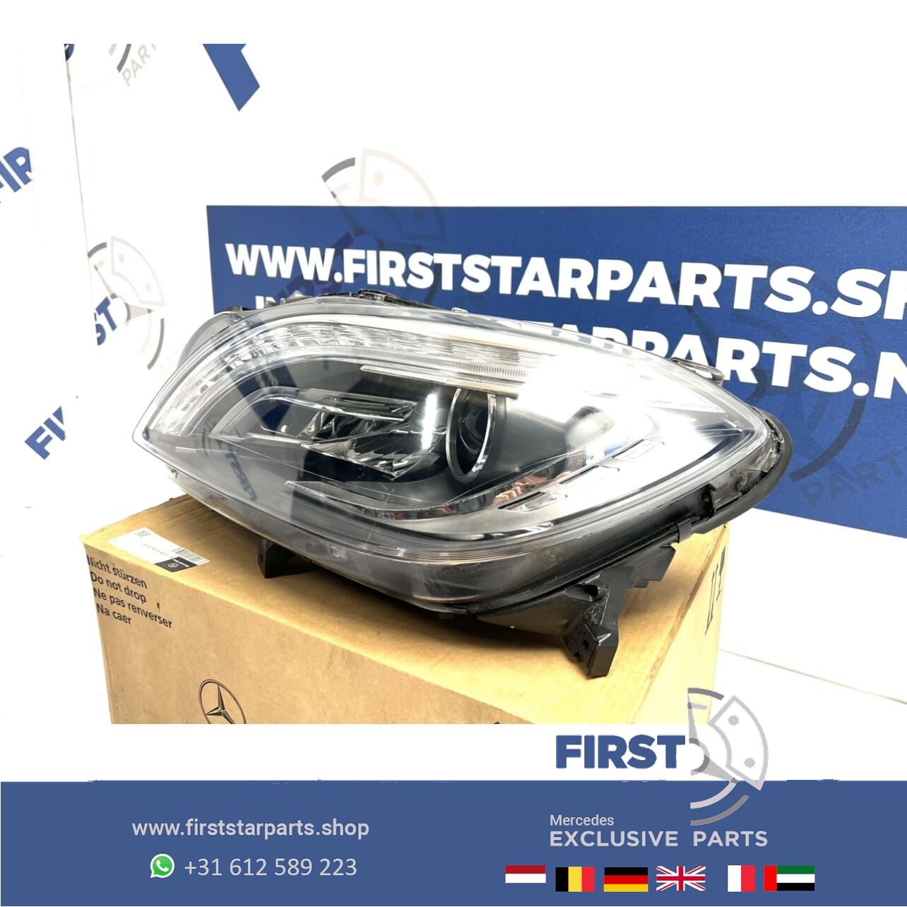 W166 ML KOPLAMP LINKS ILS LED A1668207259 Mercedes 2011-2015 ML63 AMG originalINEEL LINKER LAMP INTELLIGENT LIGHT SYSTEM A 166 820 72 59 headlight left and right usado en Menorca foto 5