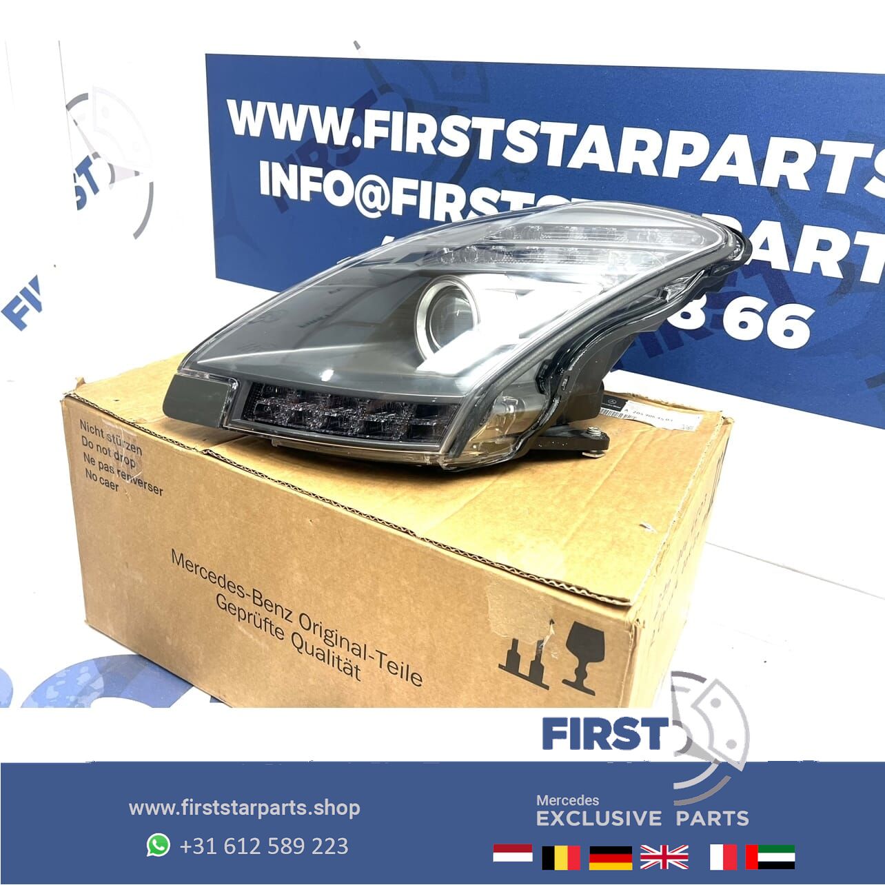 C197 R197 SLS SLS63 SLR AMG LED KOPLAMP LINKS Mercedes 2010- SLS 63 AMG originalINEEL LINKER LAMP A1978200761 headlight left and right usado en Menorca