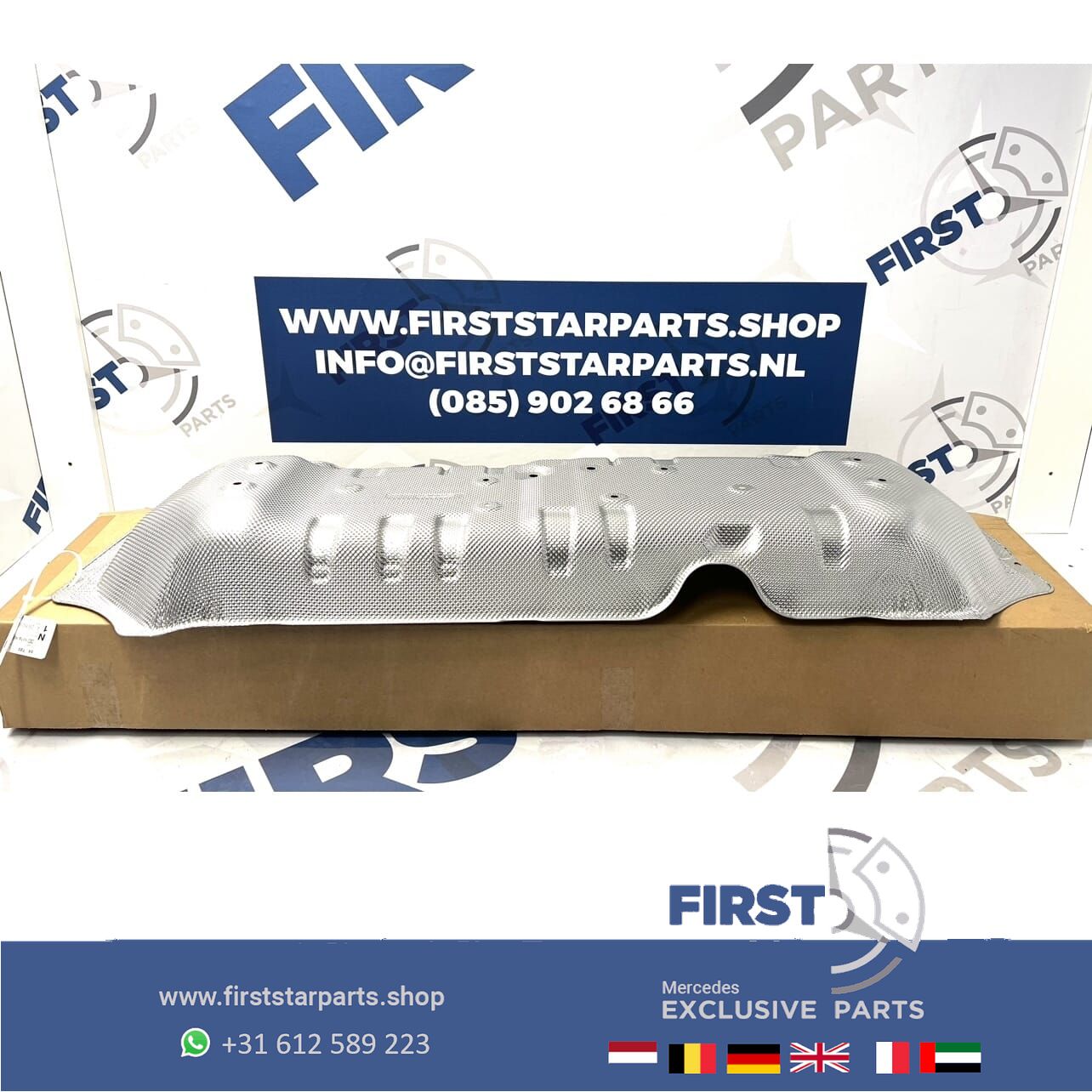 A2546828802 W254 C254 GLC escape HITTESCHILD Mercedes 2022-2026 originalINEEL HITTE SCHILD GLC AMG ACHTER A 254 682 88 02 exhaust heat shield usado en Menorca