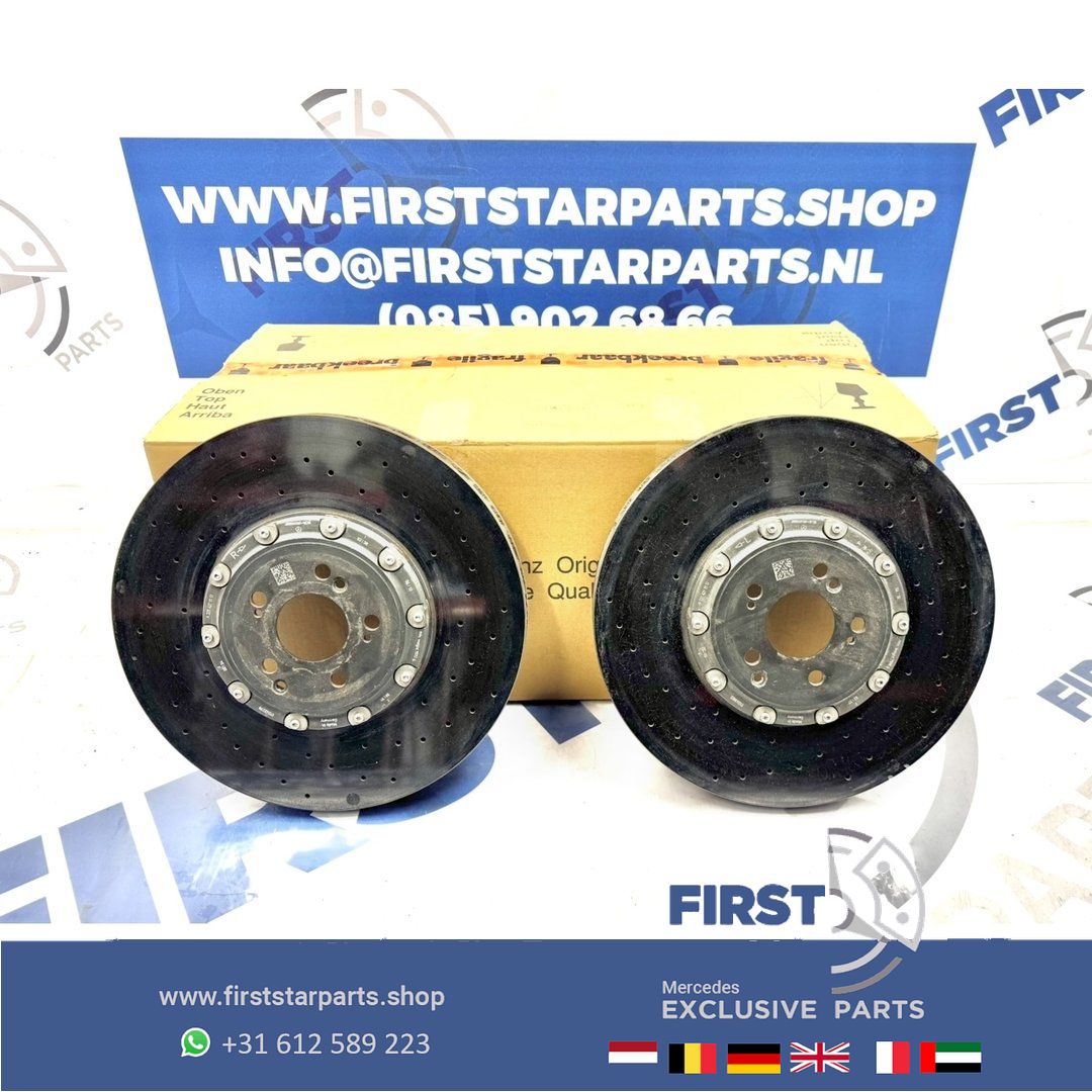 KERAMISCHE REMSCHIJF W205 C205 W206 C63 C63s W213 E63 E63s W218 CLS63 CLS63s W190 X290 GT63 GT63s AMG CARBON KERAMISCHE REM SCHIJF A2314211512 REMSCHIJF KERAMISCH originalineel Mercedes AMG BREMBO KERAMIK BRAKE DISK BREM A 231 421 15 12 brake disc single usado en Menorca foto 2