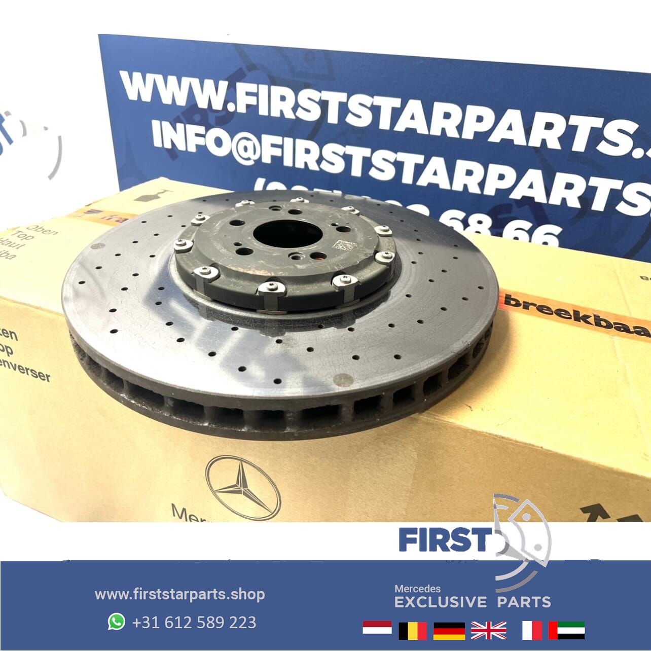 CARBON KERAMISCHE REM SCHIJF A2314211512 CARBON REMSCHIJF KERAMIK W205 C205 W206 C63 C63s W213 E63 E63s W218 CLS63 CLS63s W190 X290 GT63 GT63s AMG KERAMISCH originalineel Mercedes AMG BREMBO KERAMIK BRAKE DISK BREM A 231 421 15 12 brake disc single usado en Menorca