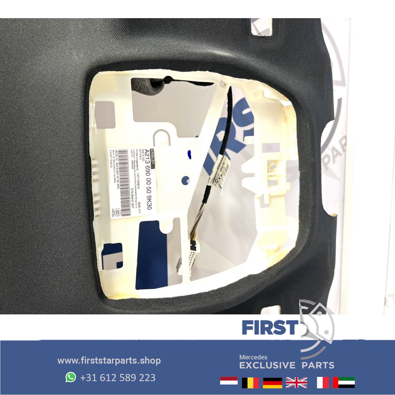 W213 zwarte Dakhemel bekleding Mercedes E Clase 2016-2021 DAK BEKLEDING E63 E63s AMG HEMEL ZWART originalINEEL EClase panoramic roof usado en Menorca foto 4