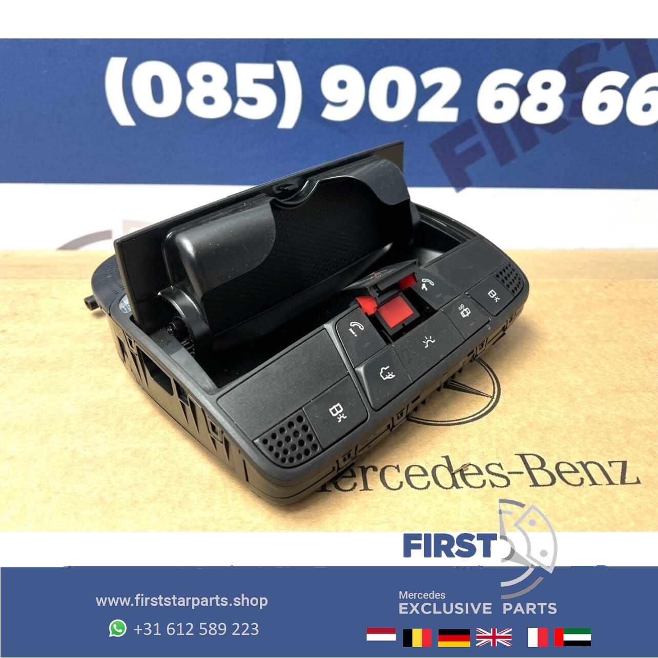 DAKLICHT PANEEL ZWART W205 C63 W213 E63 W253 GLC63 DAK BEDIENING SCHAKELAAR ZWART A0009005410 Mercedes C GLC E Clase 2016-2023 DAKSCHAKELAAR DAKLICHT BINNENLICHT (zonder pano) A 000 900 54 10 sliding roof usado en Menorca